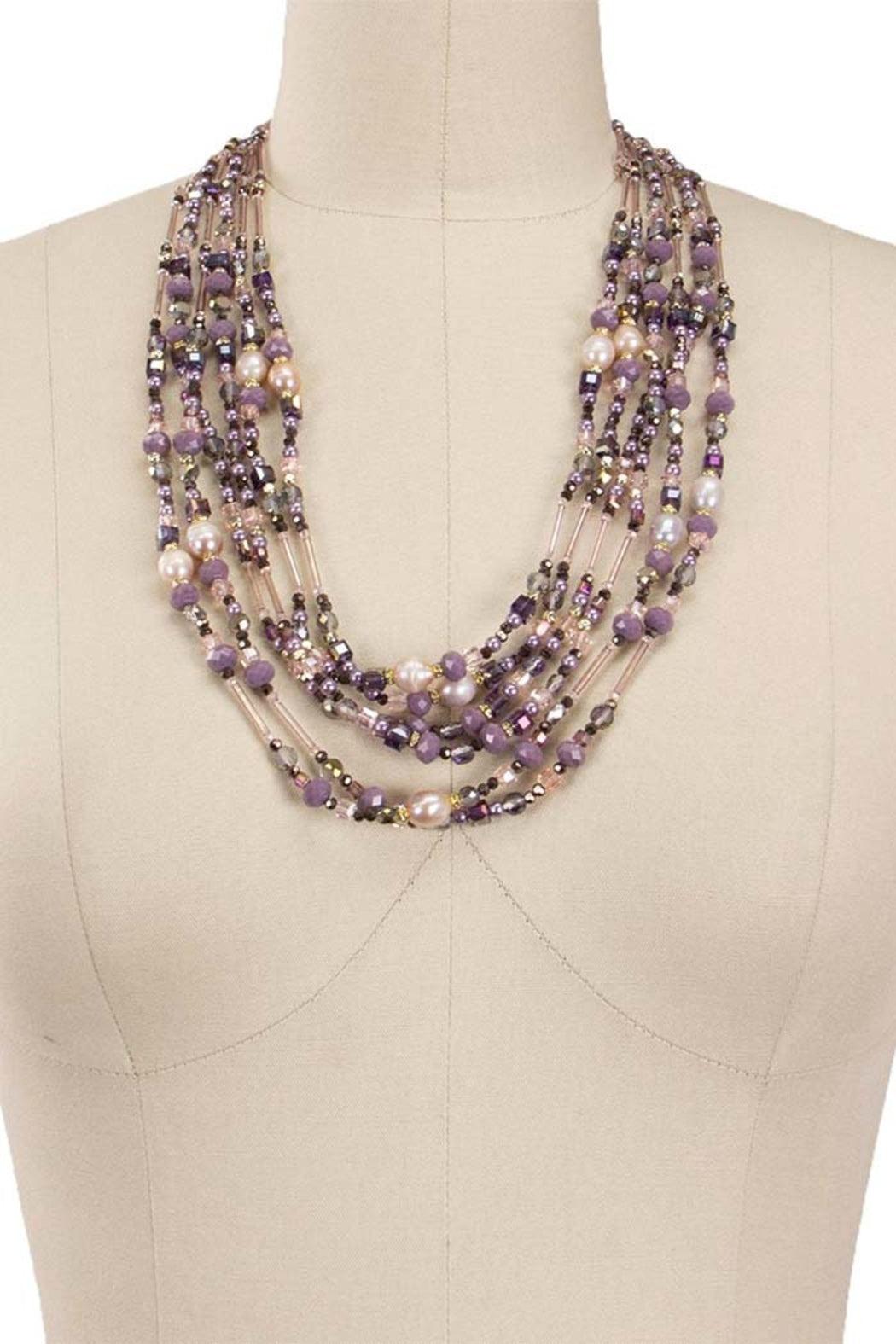 Crystal Layered Necklace Product Image