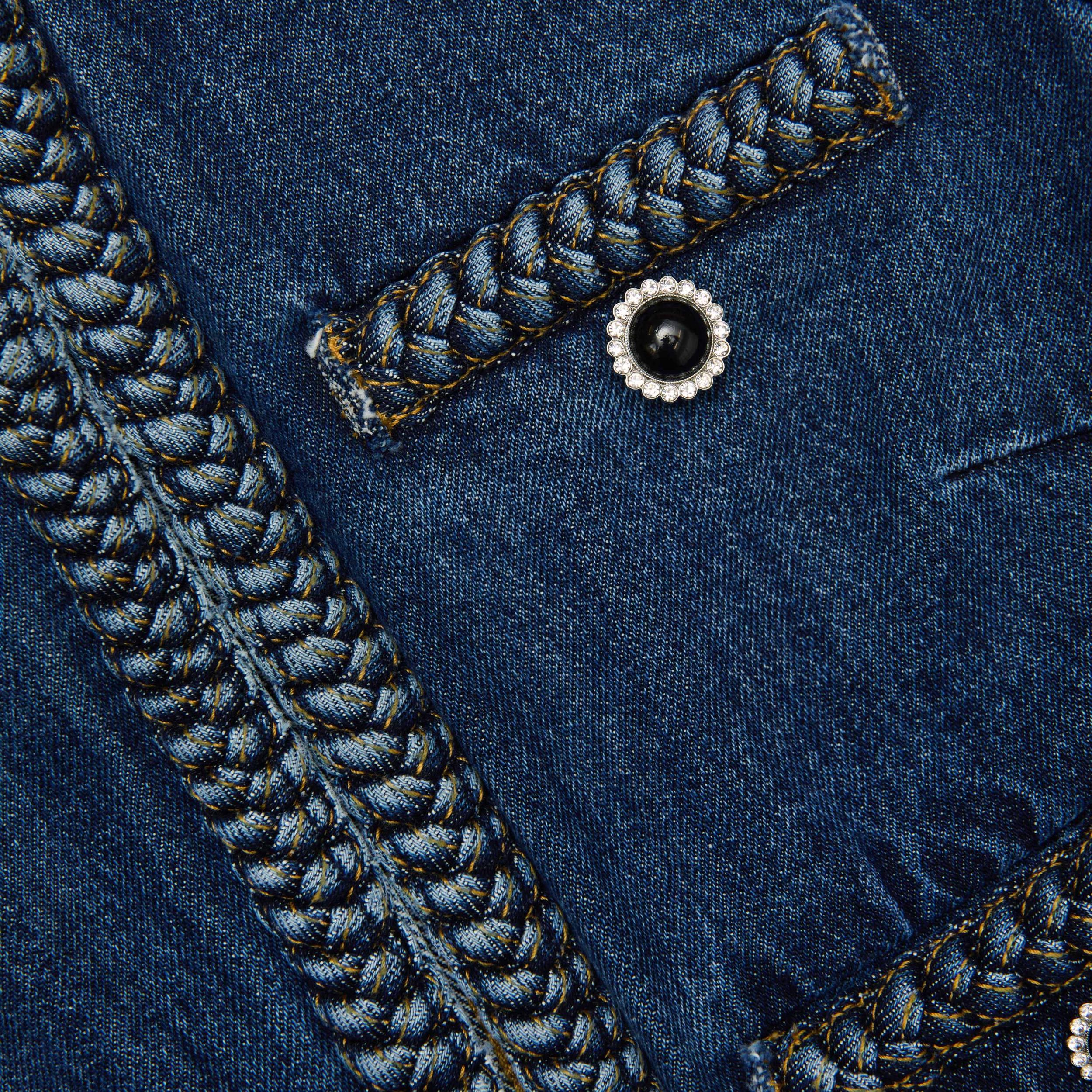 Denim Braided Jacket Product Image