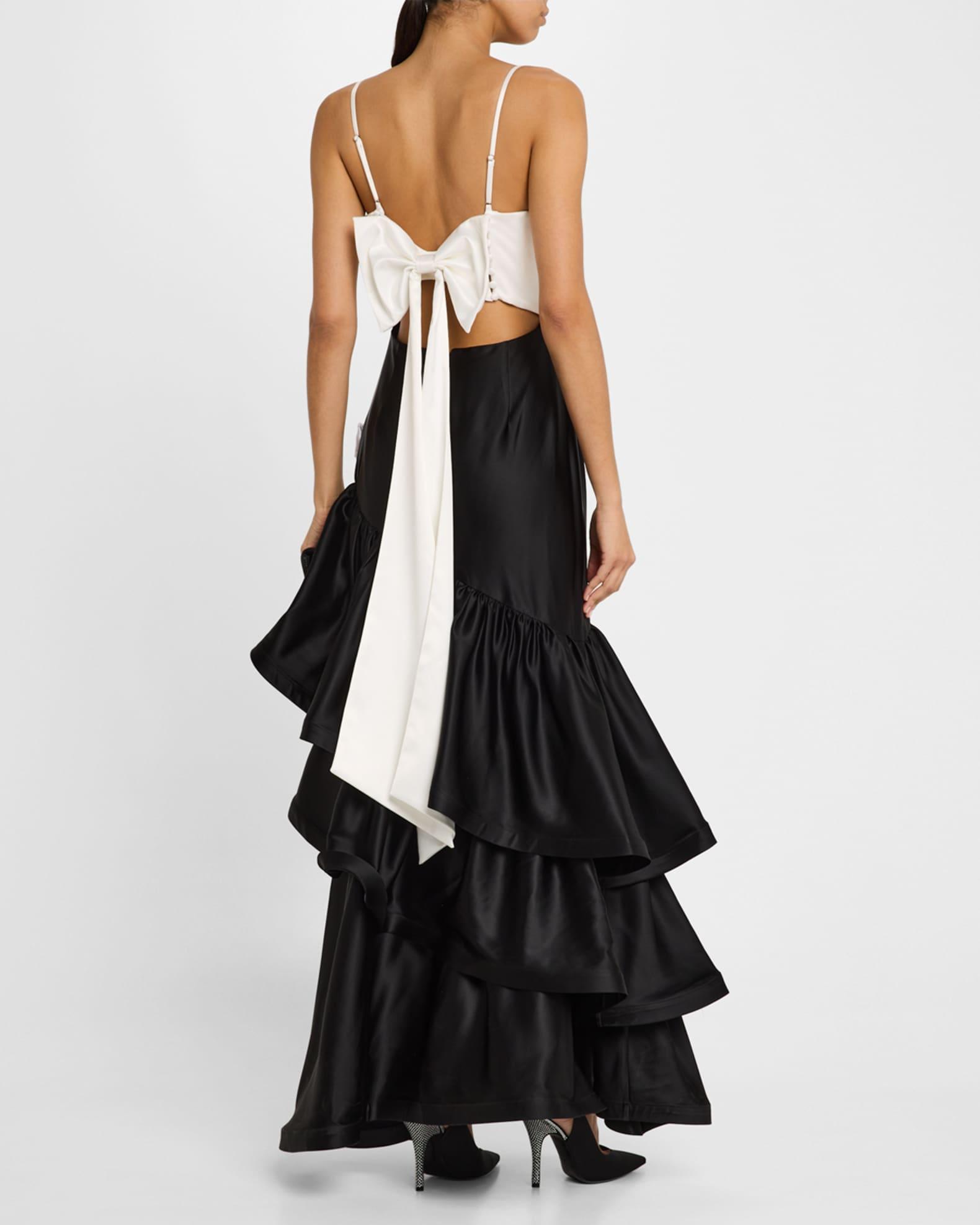 Clarice Two-Tone Ruffle Tiered Gown Product Image