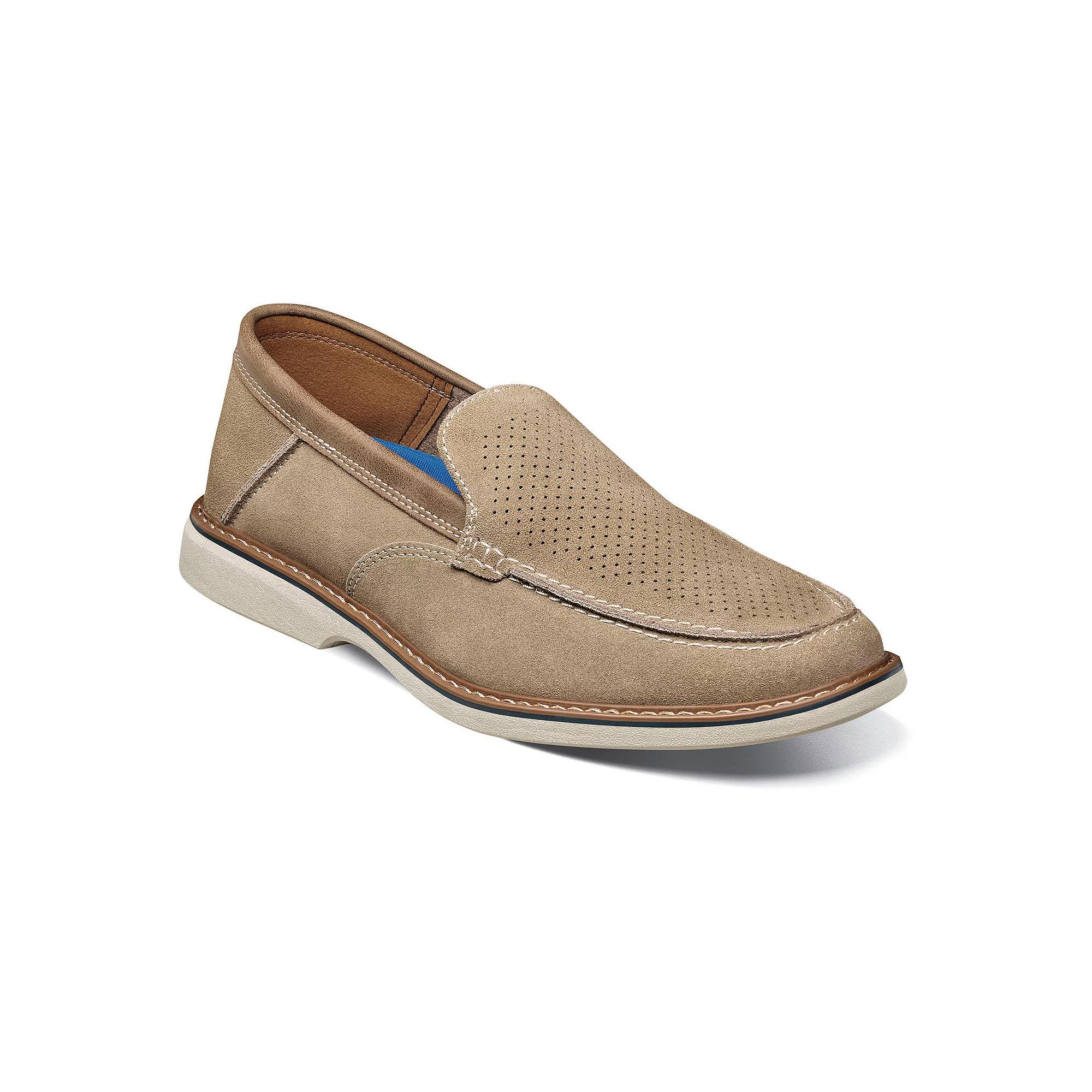 Nunn Bush® Otto EZ Men's Leather Slip-On Shoes, Size: 10, Grey Product Image