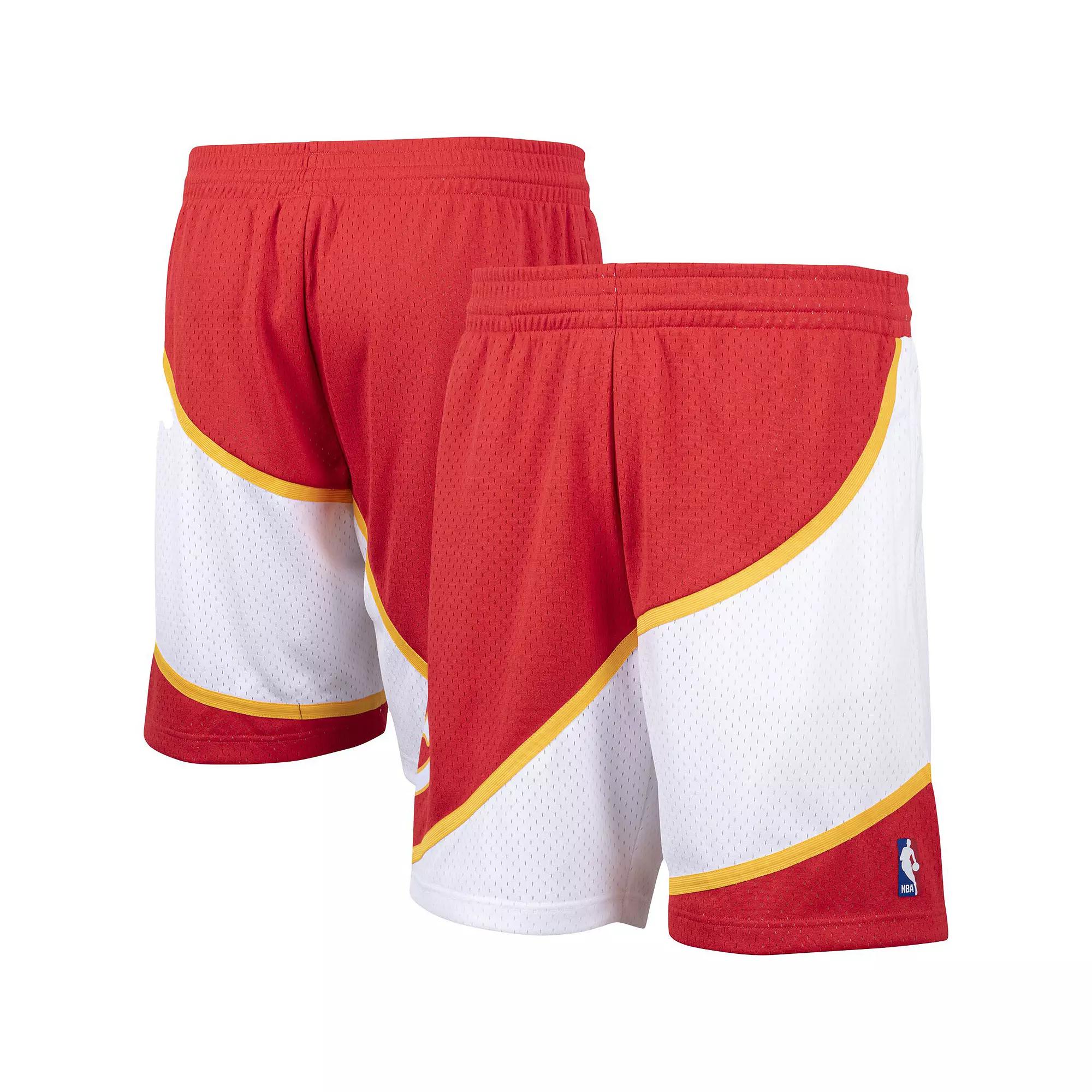 Men's Mitchell & Ness Red Atlanta Hawks Hardwood Classics Swingman Shorts, Size: Small Product Image