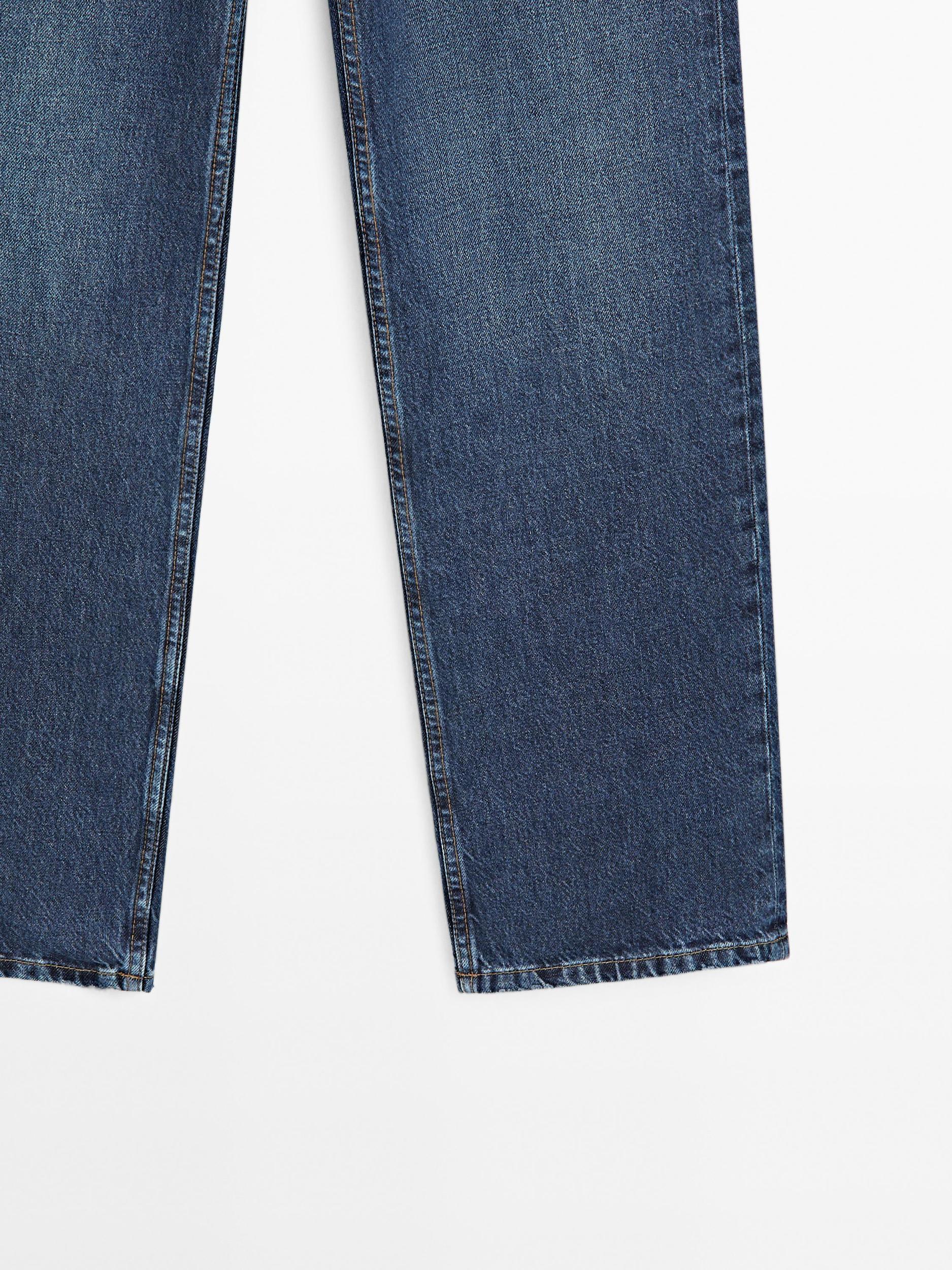 Mid-rise straight-leg jeans Product Image