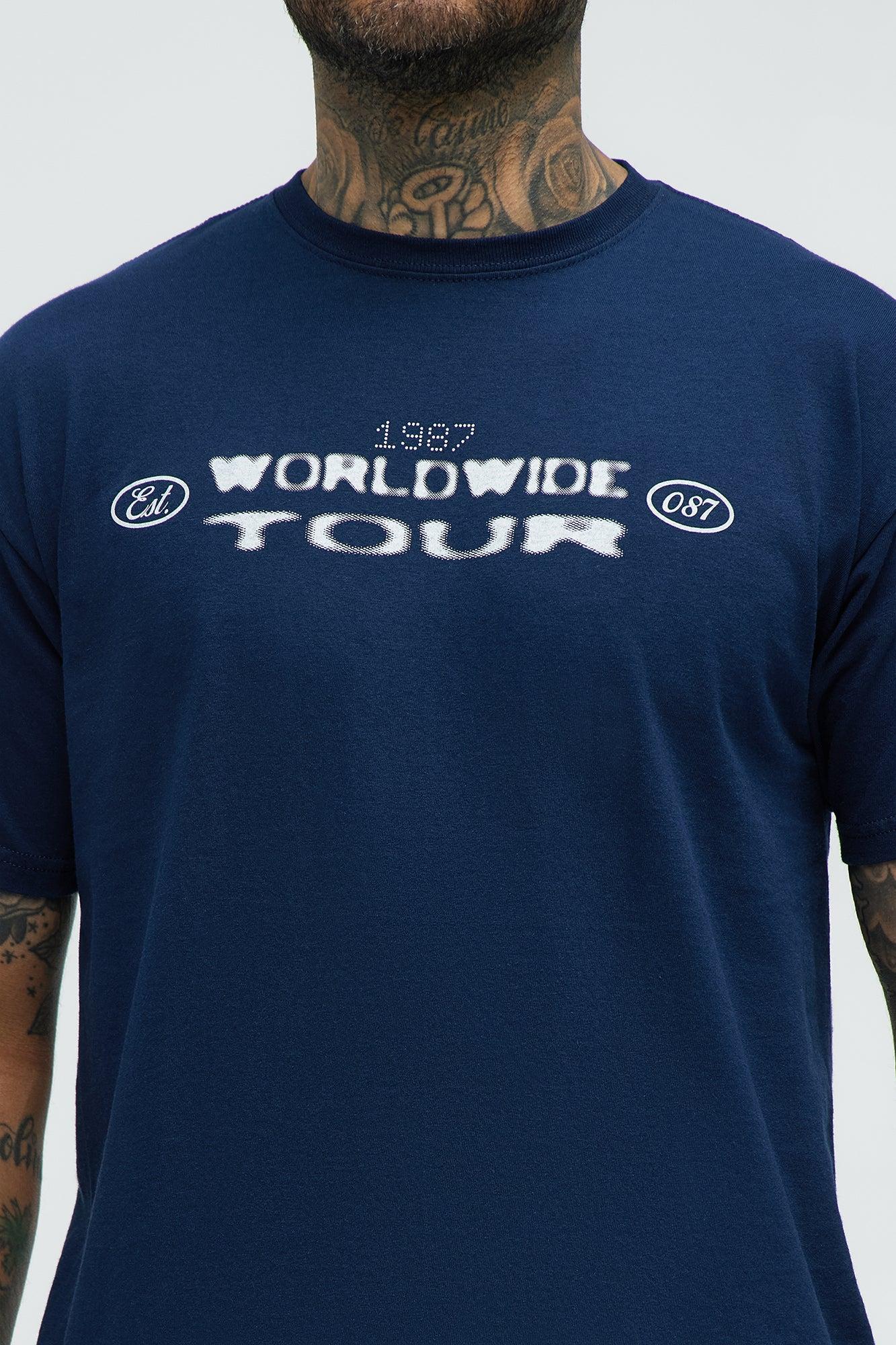Worldwide Tour Melrose Short Sleeve Tee - Navy Product Image