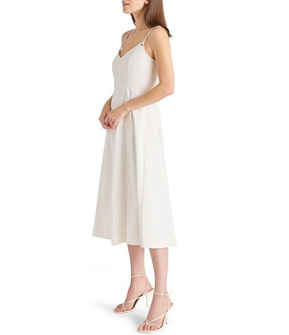 Steve Madden Harley Sweetheart Neck Sleeveless Midi Dress Product Image