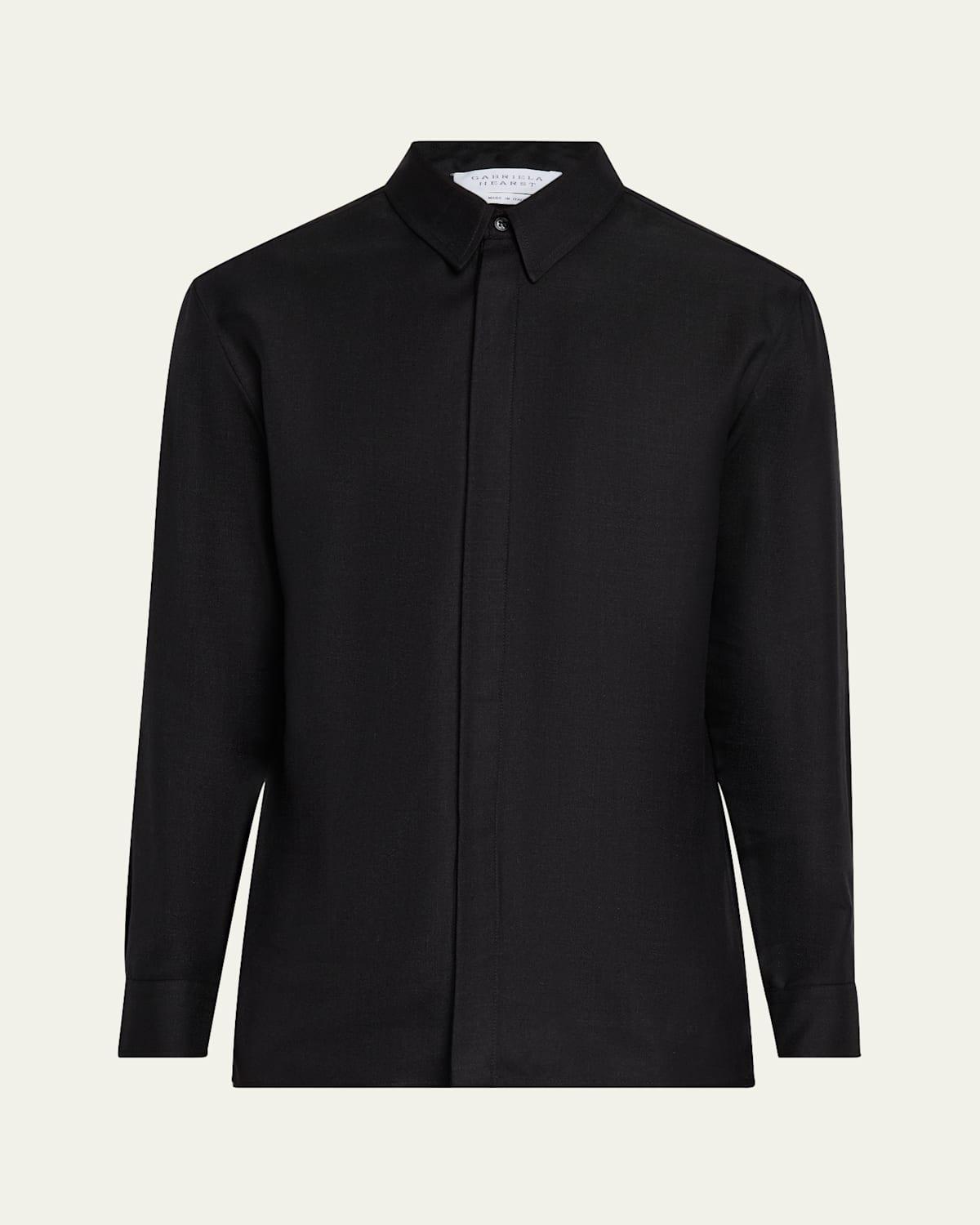 Mens Nicolas Concealed-Placket Sport Shirt Product Image