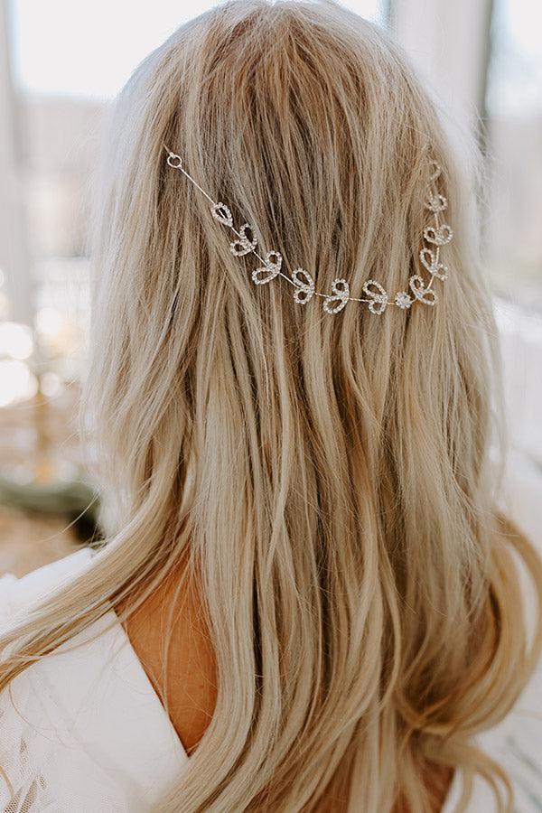 Heart's Desire Rhinestone Hair Piece Product Image