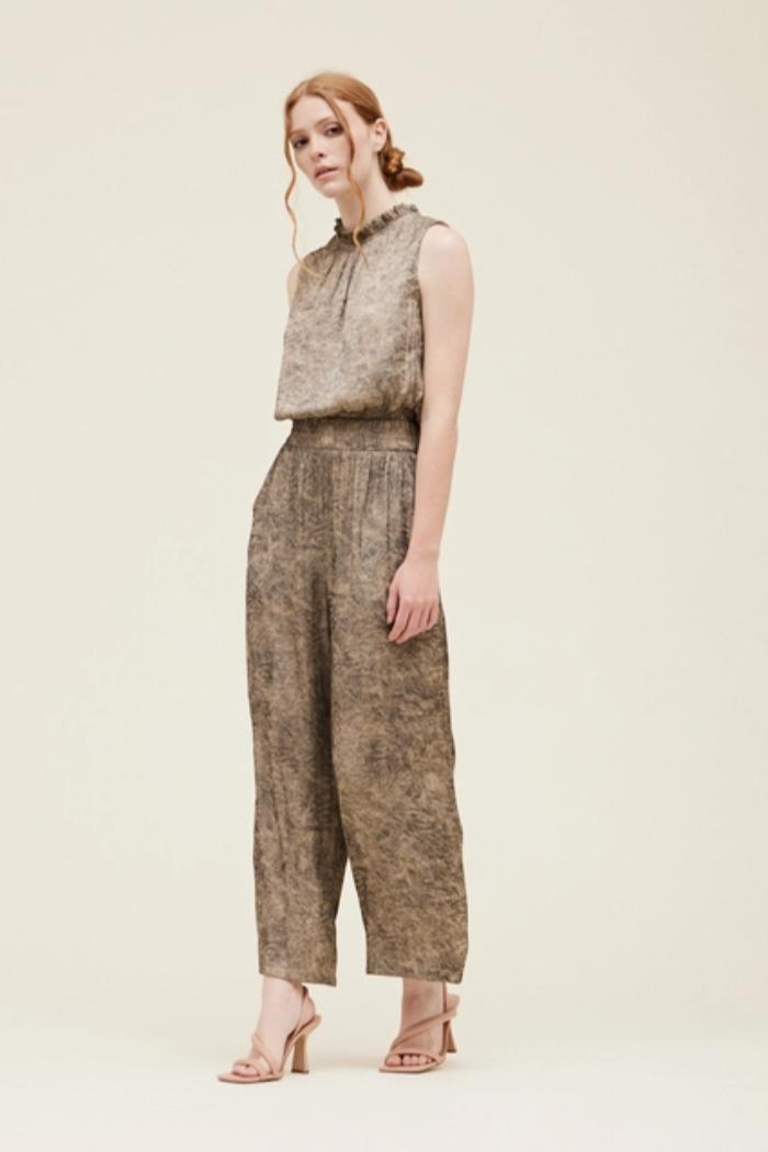 Ruffle Neck Jumpsuit Product Image