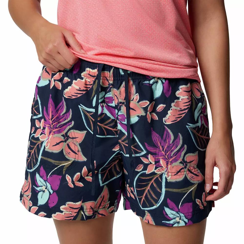 Women's Columbia Sandy River Printed Shorts III, Size: Large, Pink Pasteled Product Image