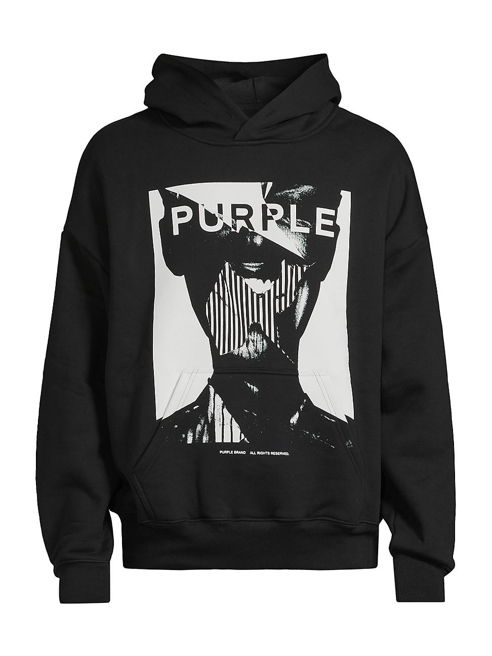 Mens Logo Cotton Fleece Hoodie Product Image