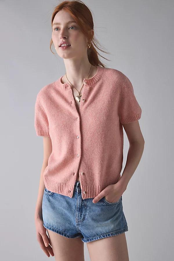 Kimchi Blue Rachel Short Sleeve Cardigan Womens at Urban Outfitters Product Image