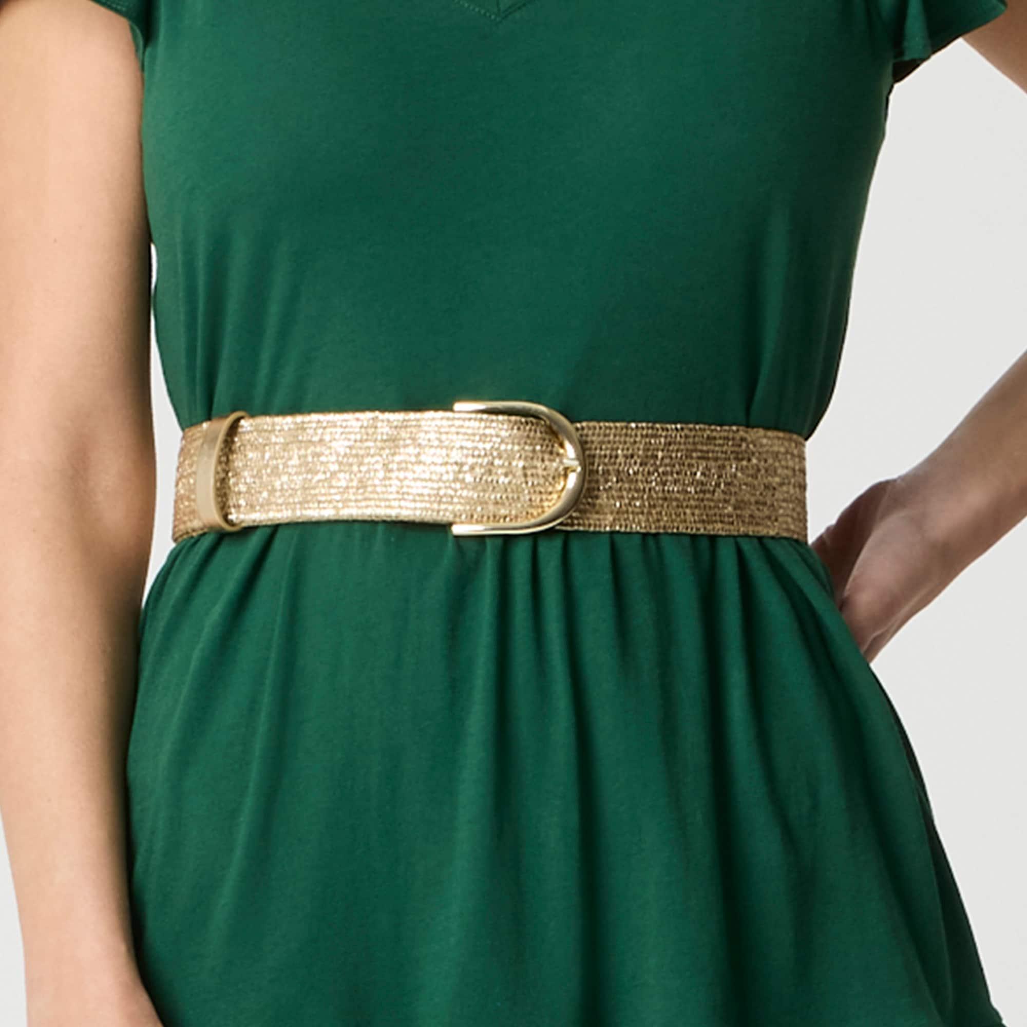 Gold stretch waist belt Product Image