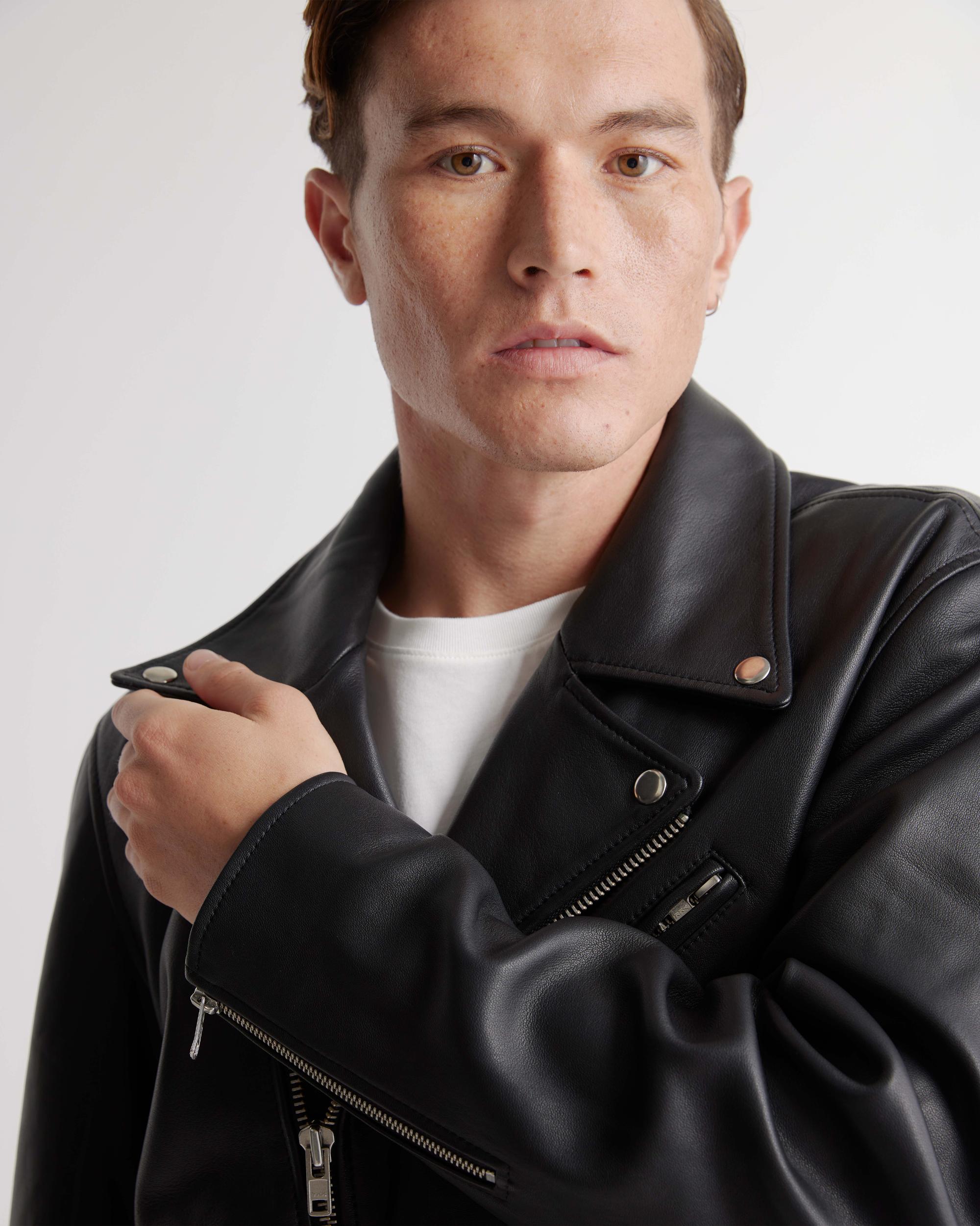 Quince | Men's Motorcycle Jacket Leather Product Image
