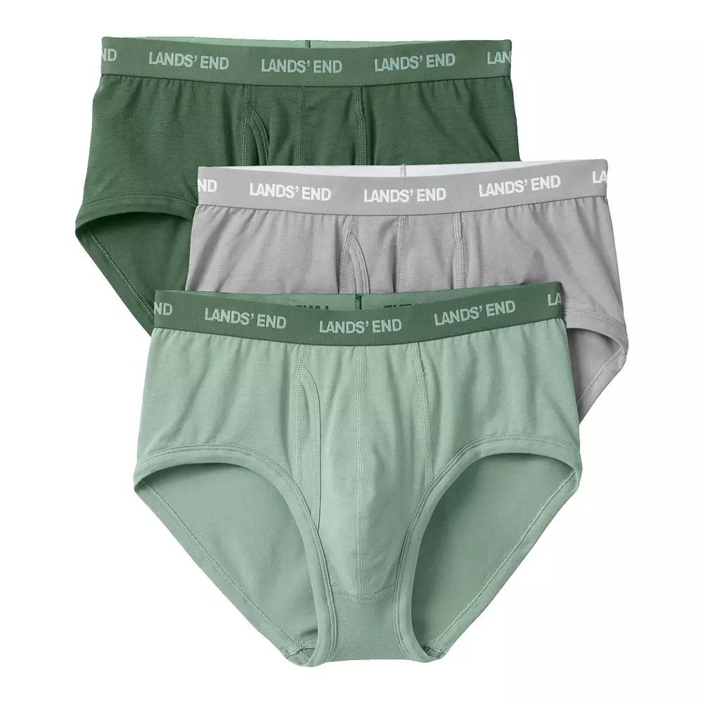 Men's Lands' End 3-Pack Comfort Briefs,  Product Image