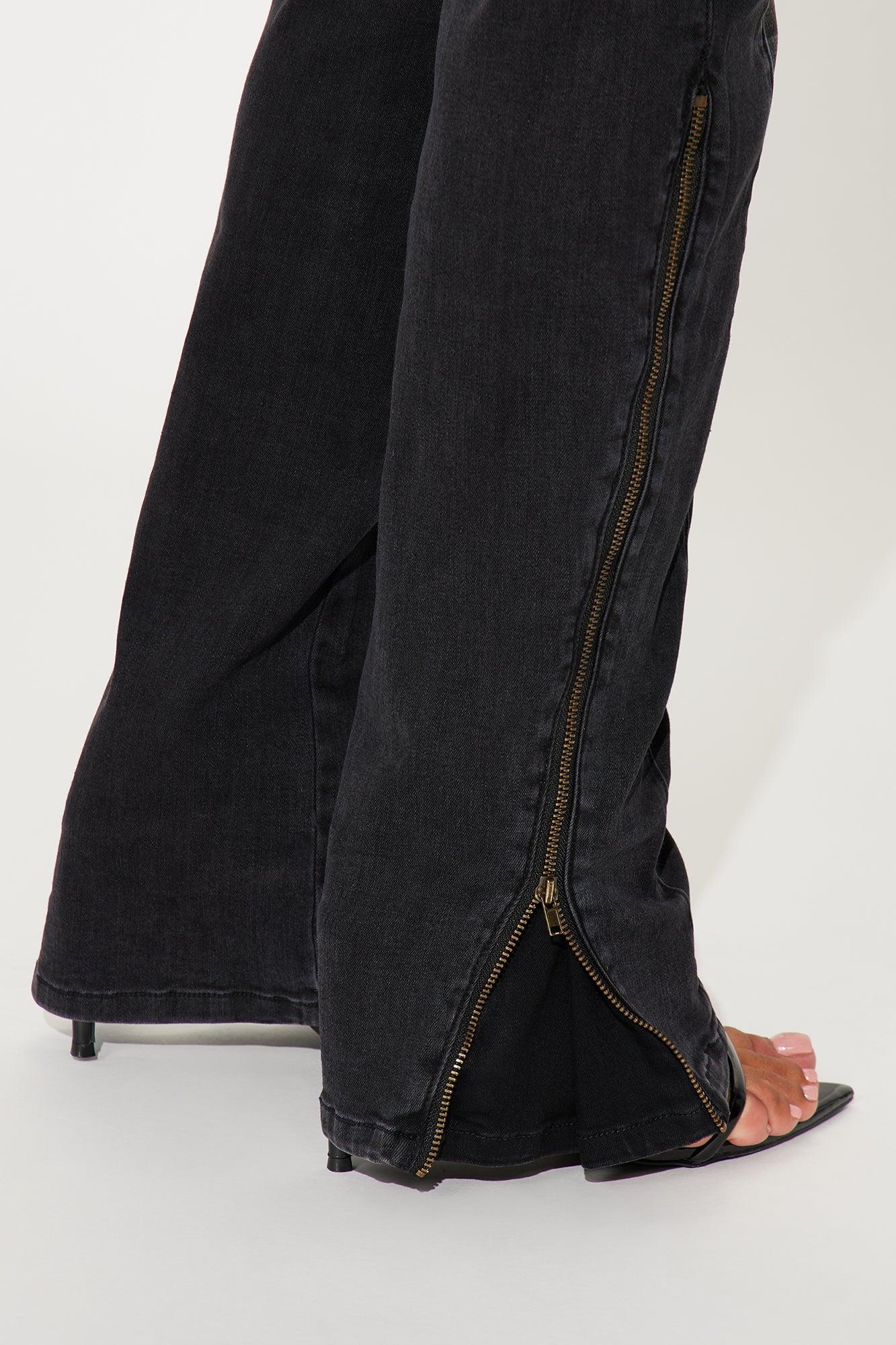 Certified Ten Crossover Moto Bootcut Jeans - Black Wash Product Image