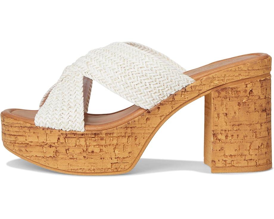 Adorned Metallic Raffia Slide Sandal Product Image