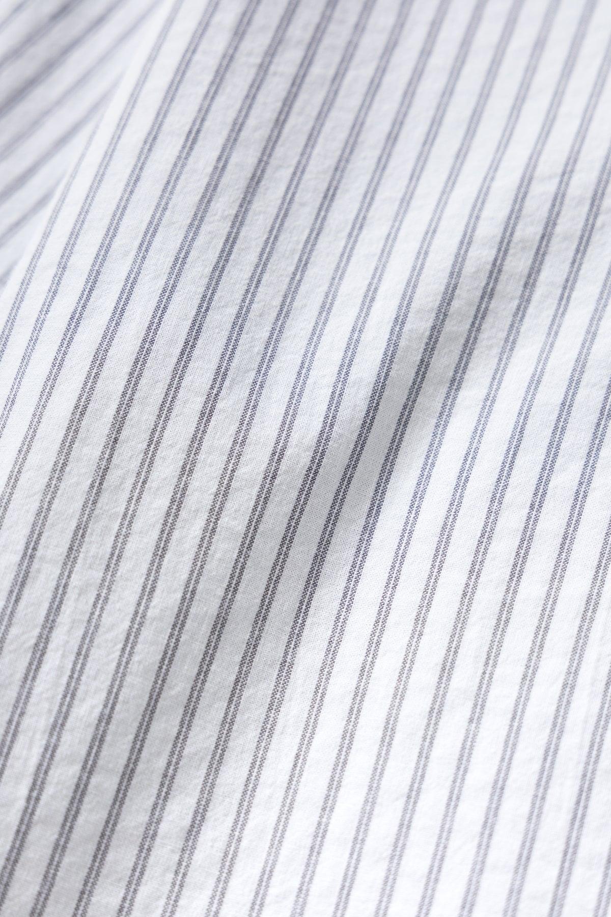 Blacksmith - Striped Two Button Popover - White Product Image