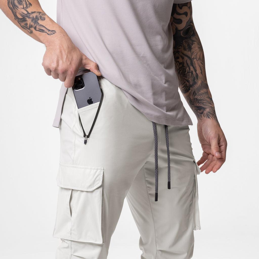 0437. Tetra-Lite® Cargo High Rib Jogger - Stone Reflective Male Product Image