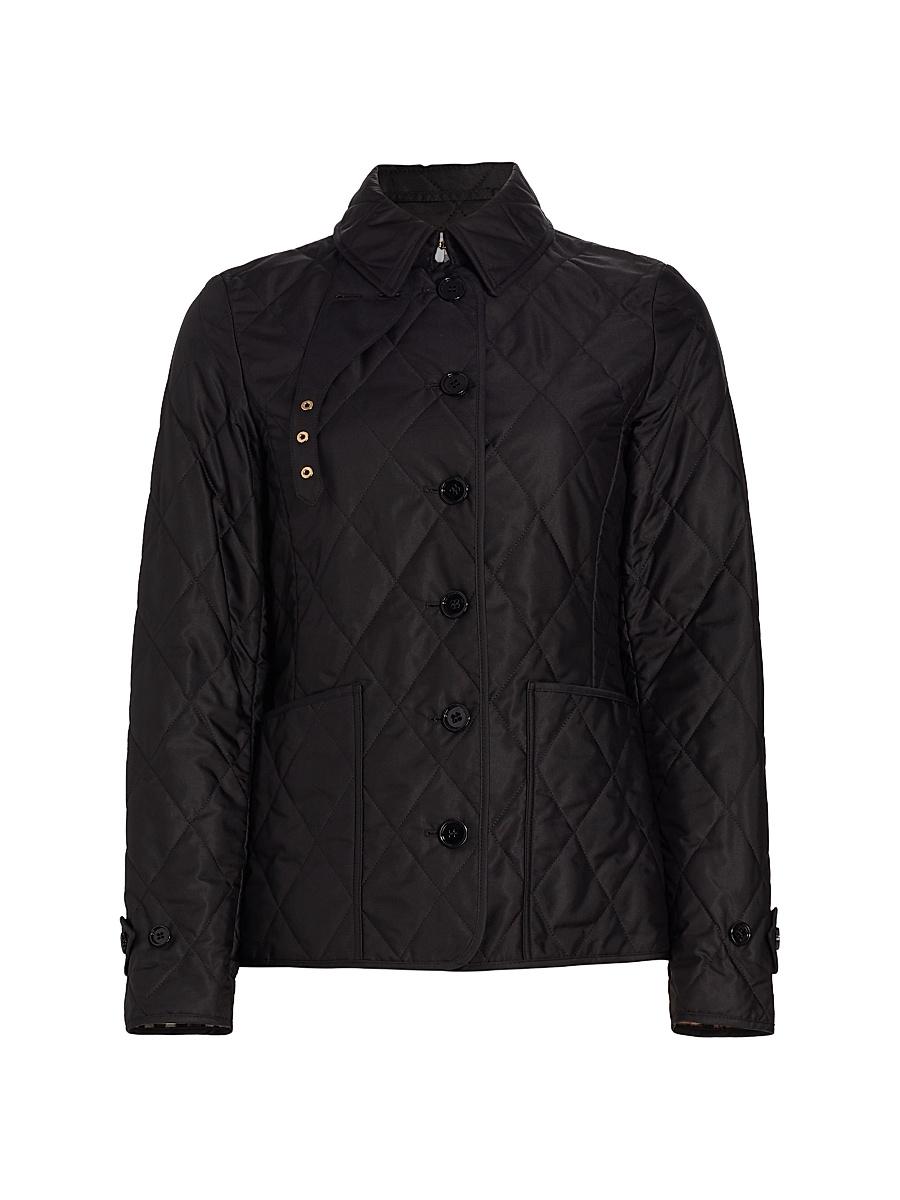 Womens Fernleigh Quilted Logo Jacket Product Image