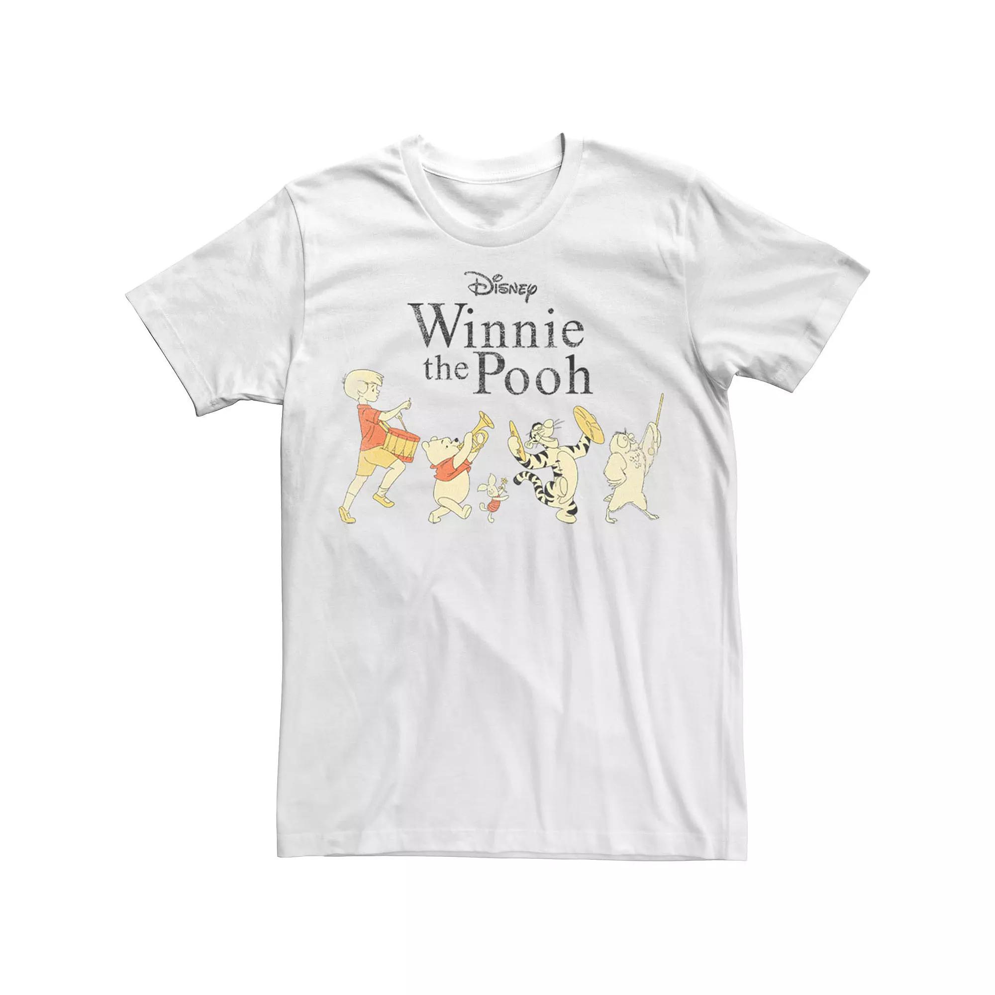 Disney's Winnie The Pooh Character Lineup Men's Tee,  Product Image