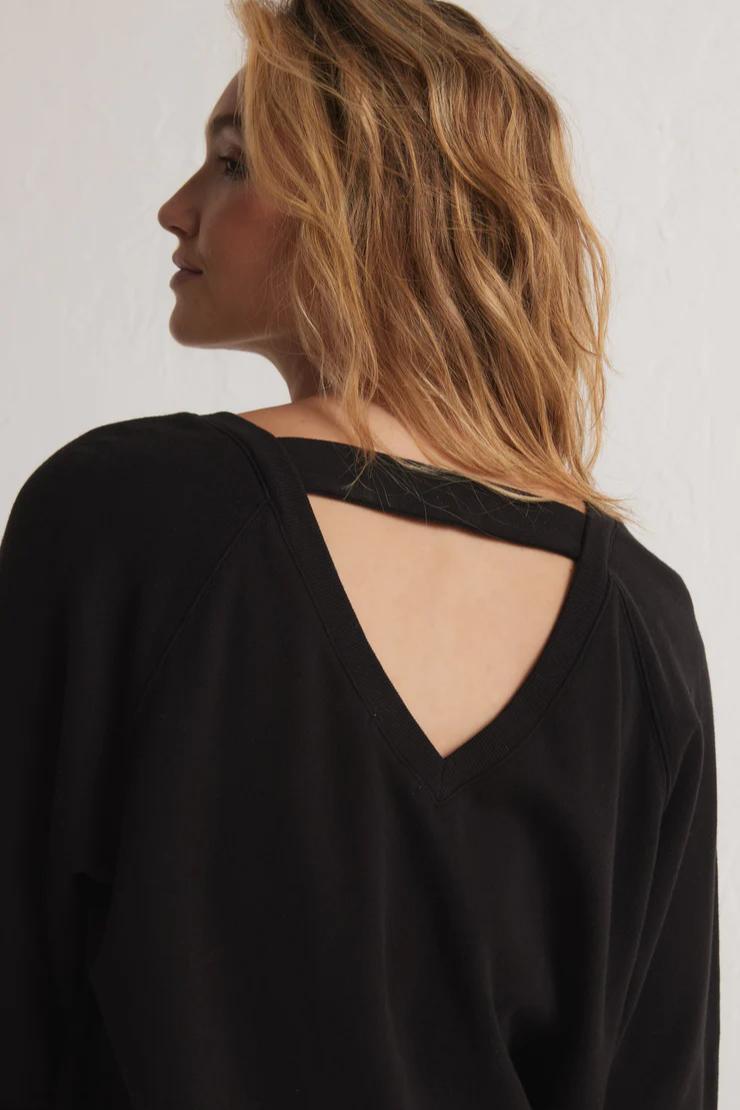 Open Back Sweatshirt Product Image