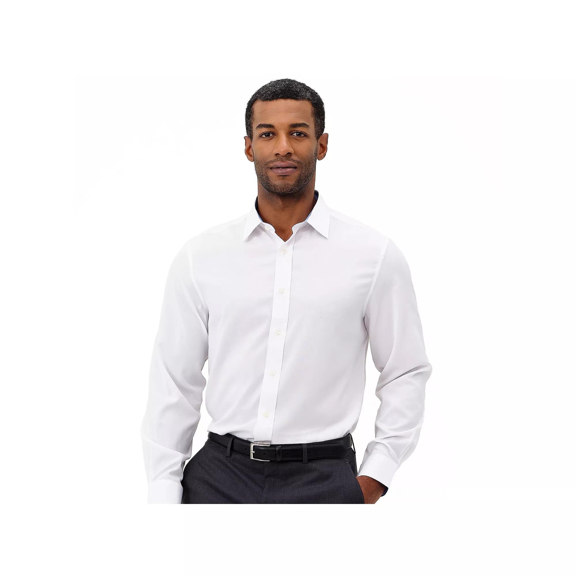 Mens Nick Graham Traveler Collection Performance Modern-Fit Stretch Dress Shirt Product Image