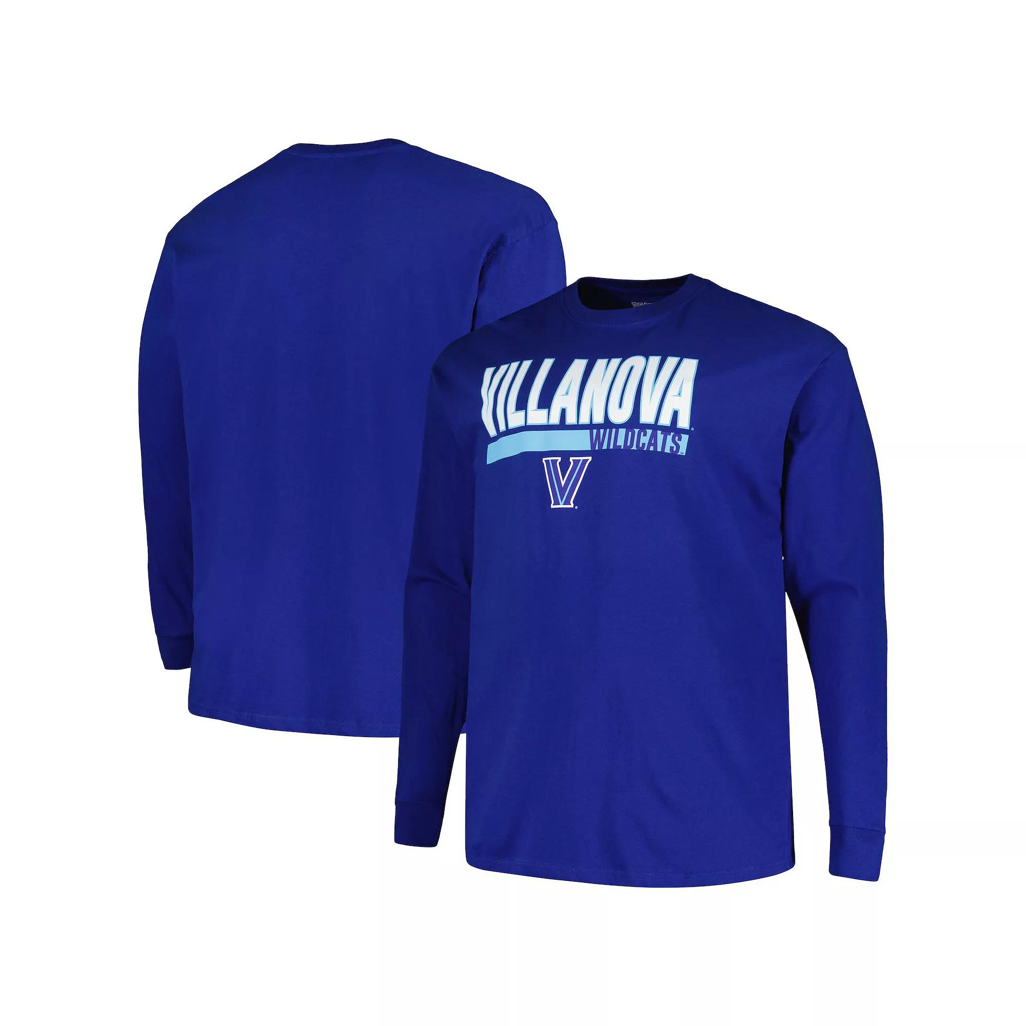 Men's Profile Royal Villanova Wildcats Big & Tall Two-Hit Long Sleeve T-Shirt,  Product Image