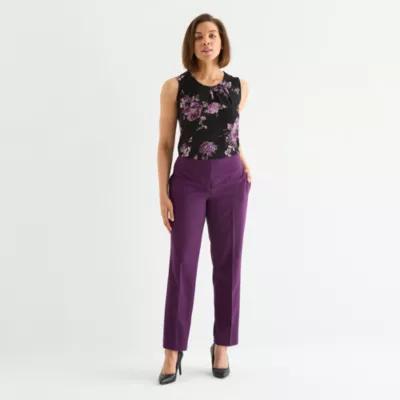 Black Label by Evan-Picone Womens Classic Fit Straight Suit Pant Product Image
