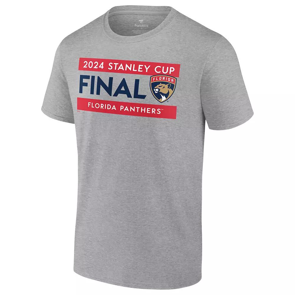 Men's Fanatics NHL Florida Panthers 2024 Conference Finals Champs Roster Tee, Size: 3XL, Pnt Gray Product Image