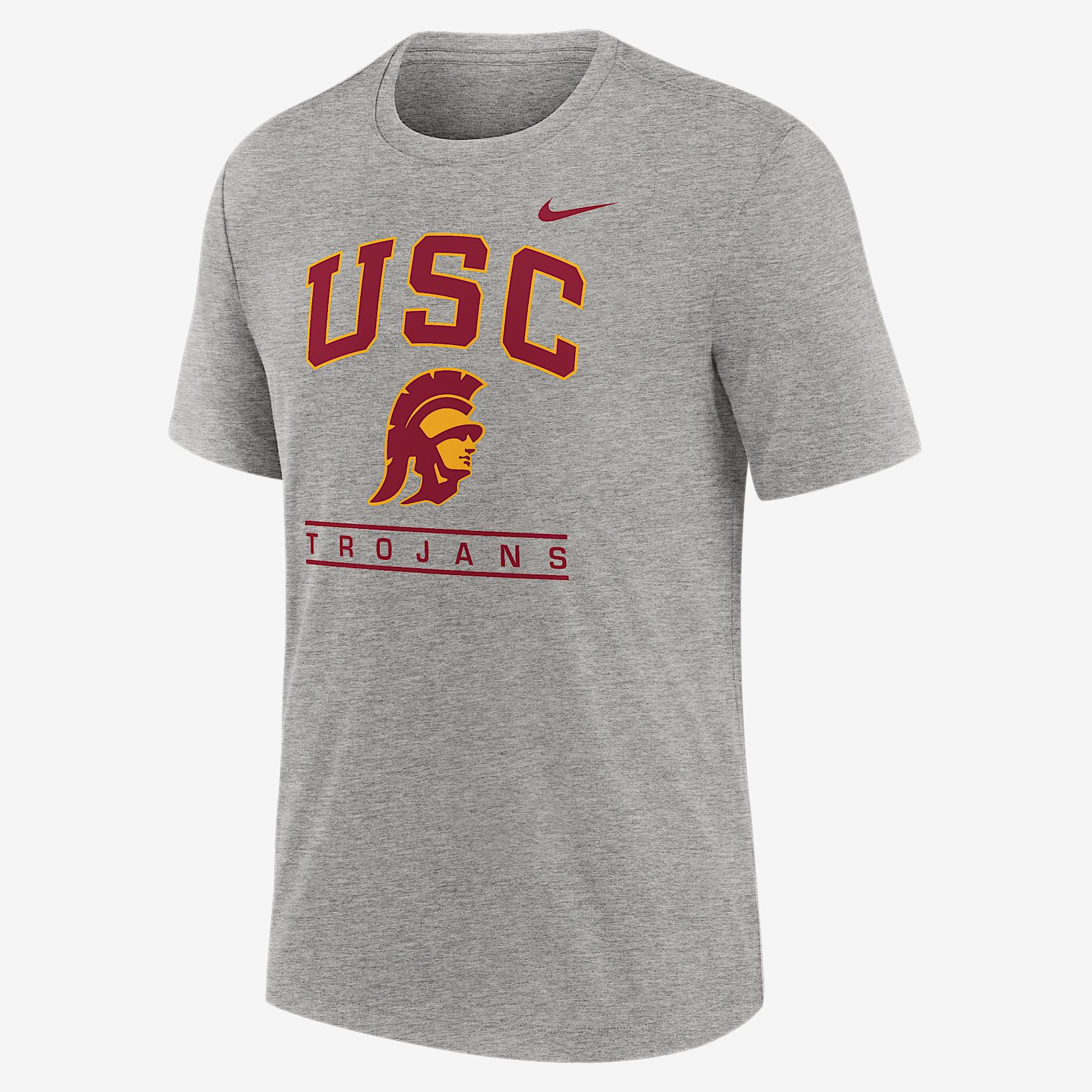 USC Arch Over Logo Nike Mens College T-Shirt | NJFD06GSCJ-E8Z Product Image