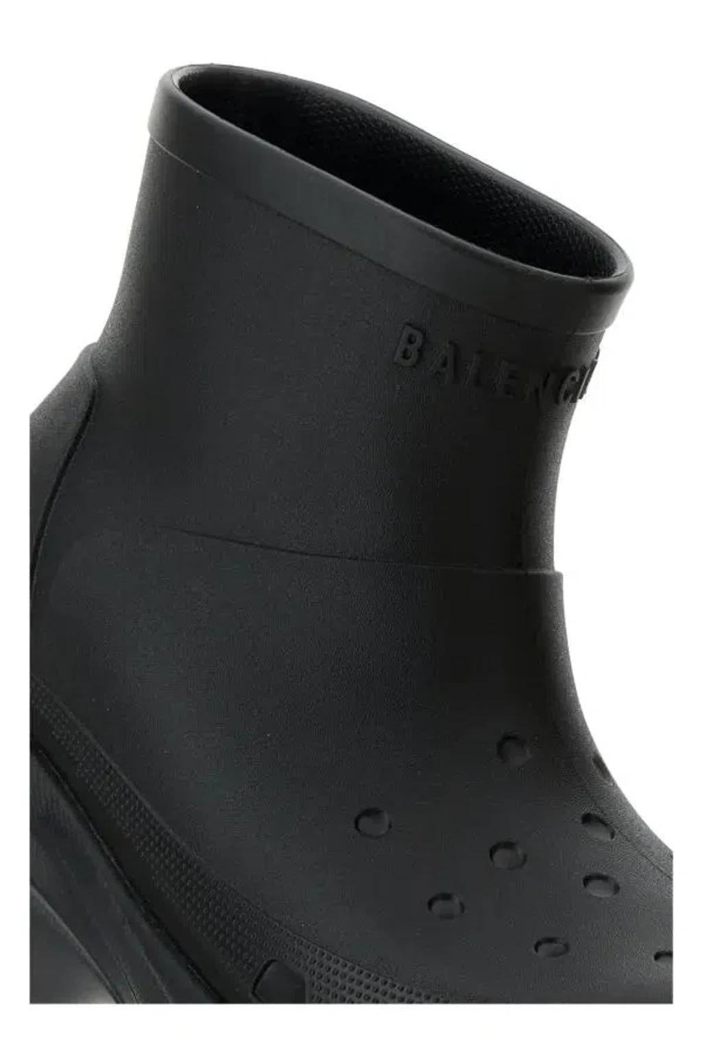 BALENCIAGA Black Crocs Edition Rubber Boots In 1000 Product Image