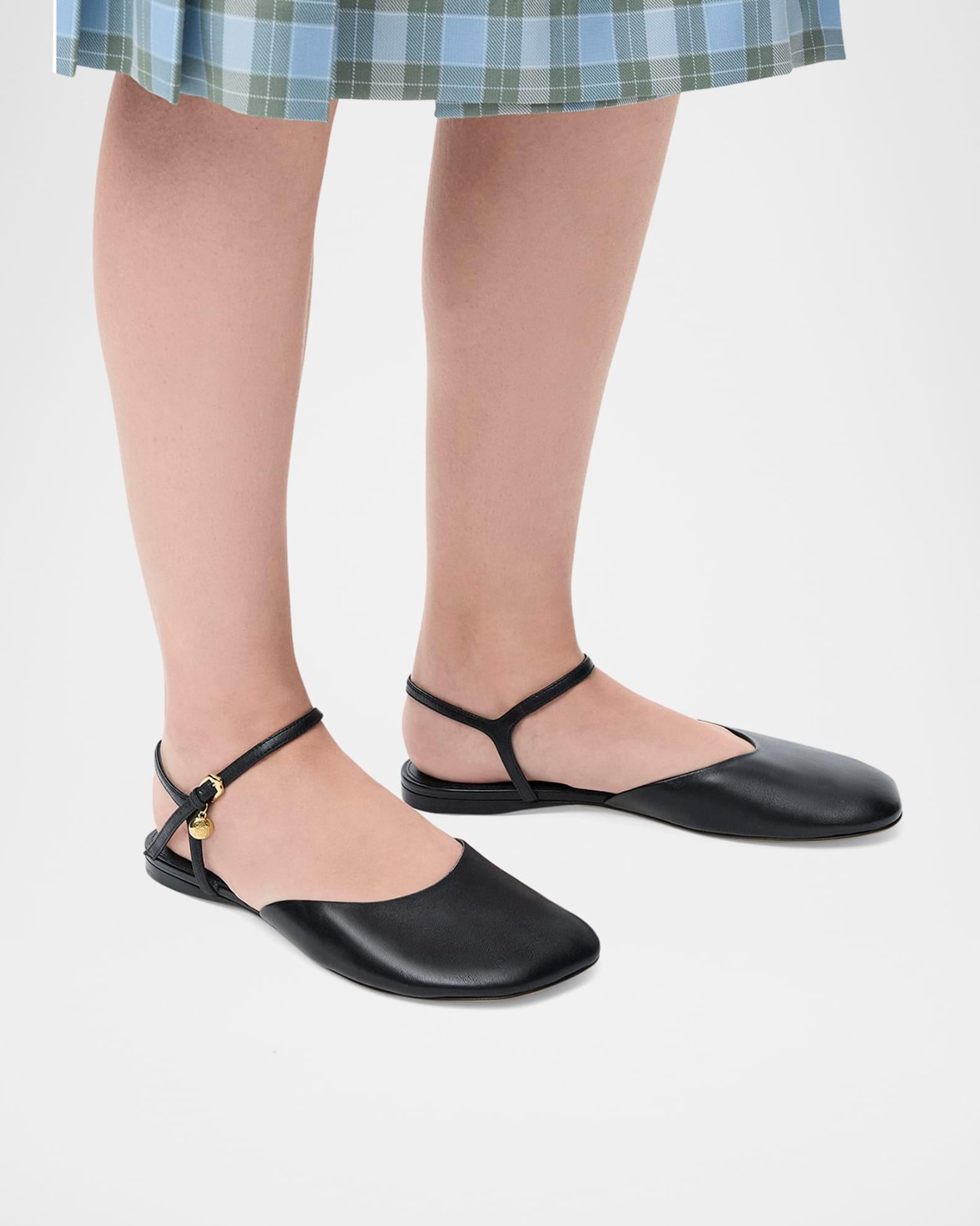 Toy Ankle-Strap Ballerina Flats Product Image