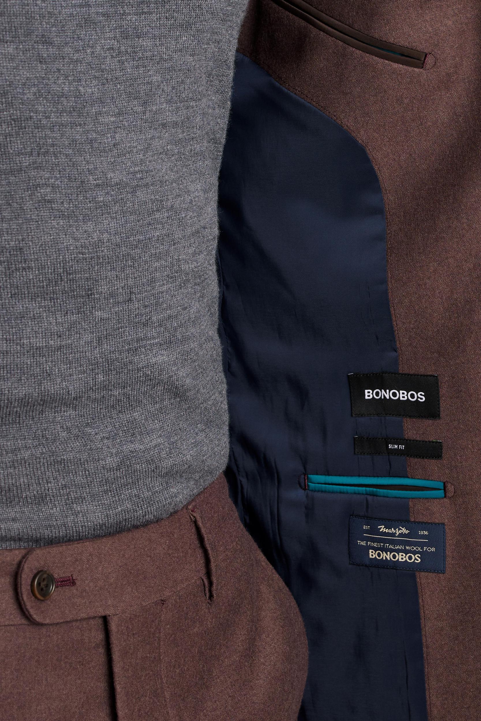 Italian Stretch Brushed Wool Suit Jacket Product Image