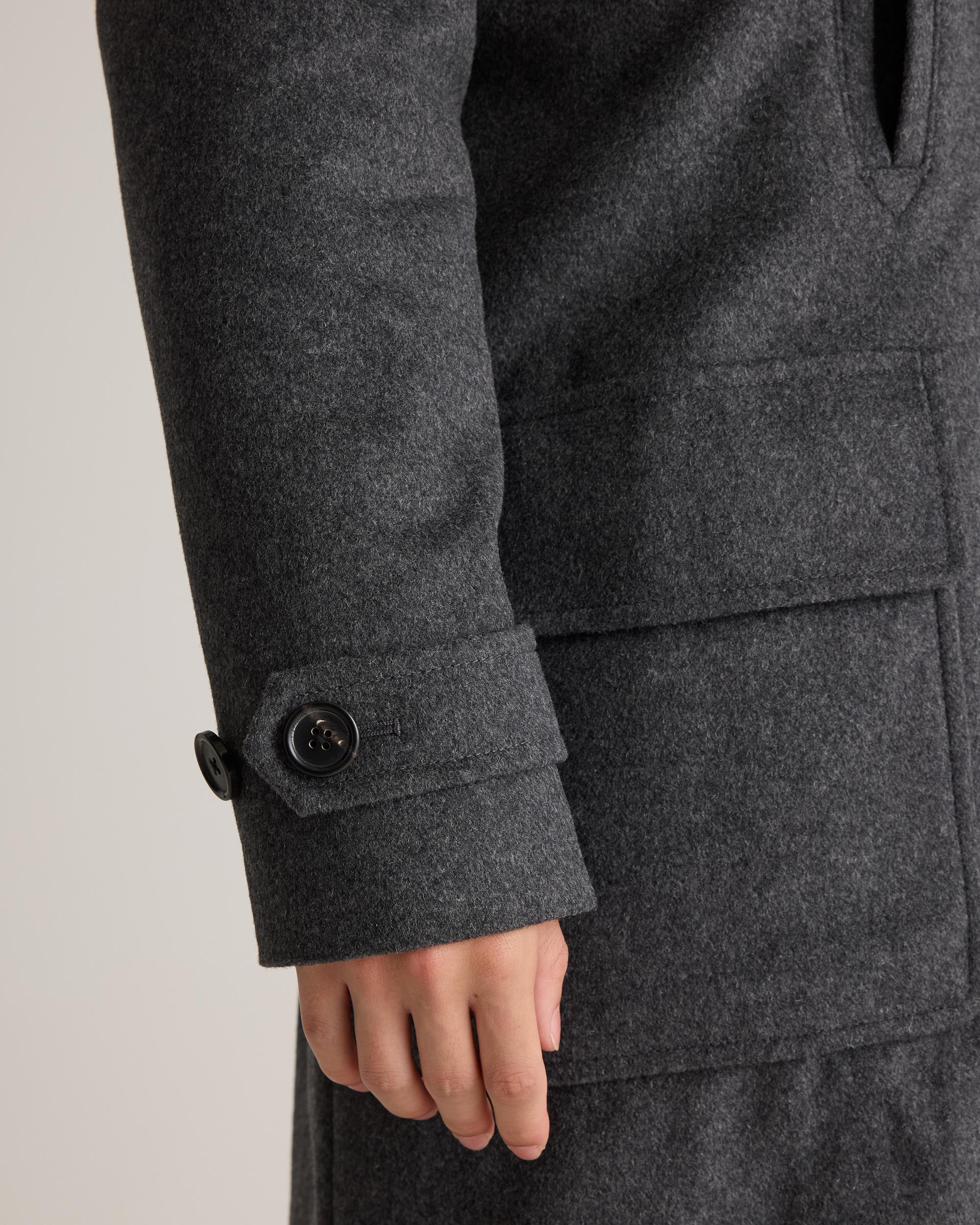 Quince | Men's Italian Wool Double-Breasted Officer Topcoat Wool/Nylon Product Image