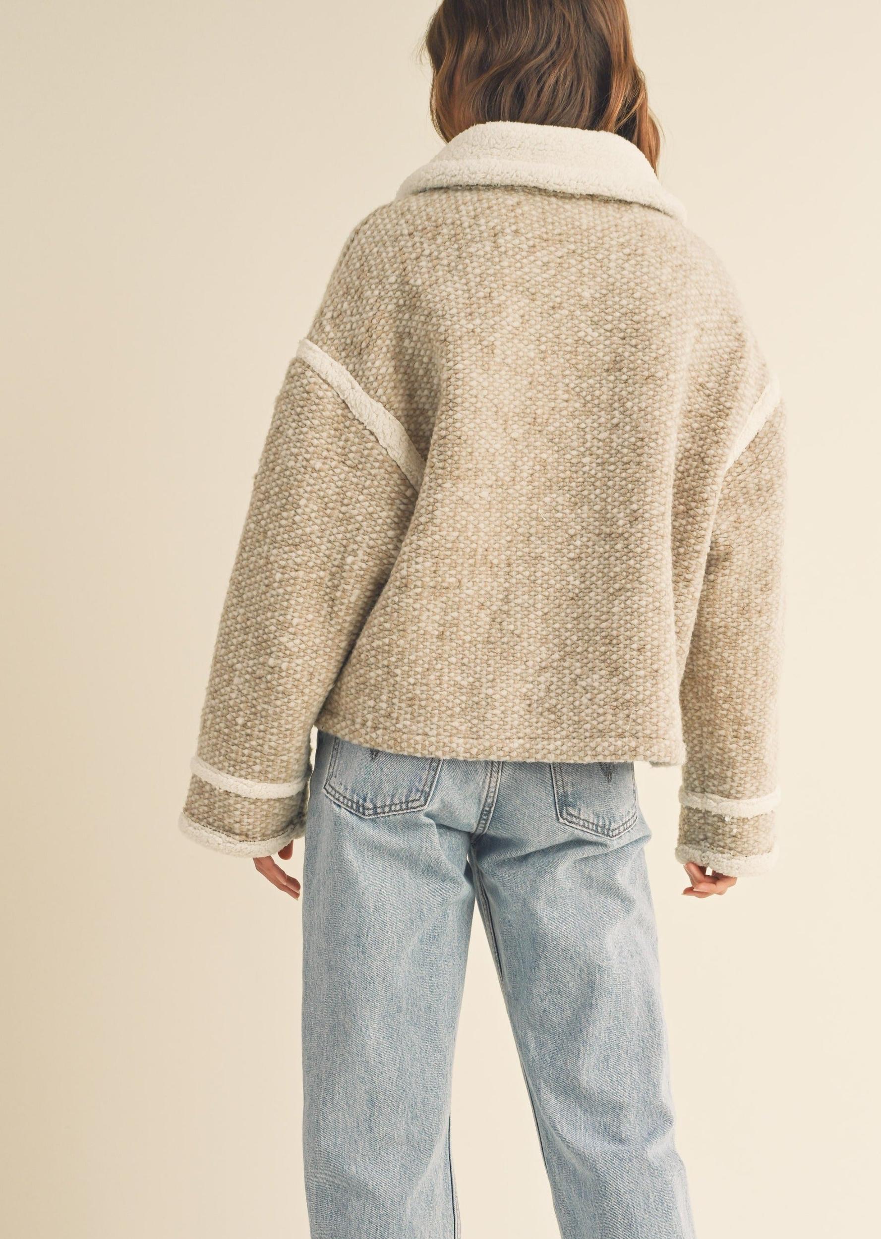 Retro Collar Sherpa Jacket Product Image