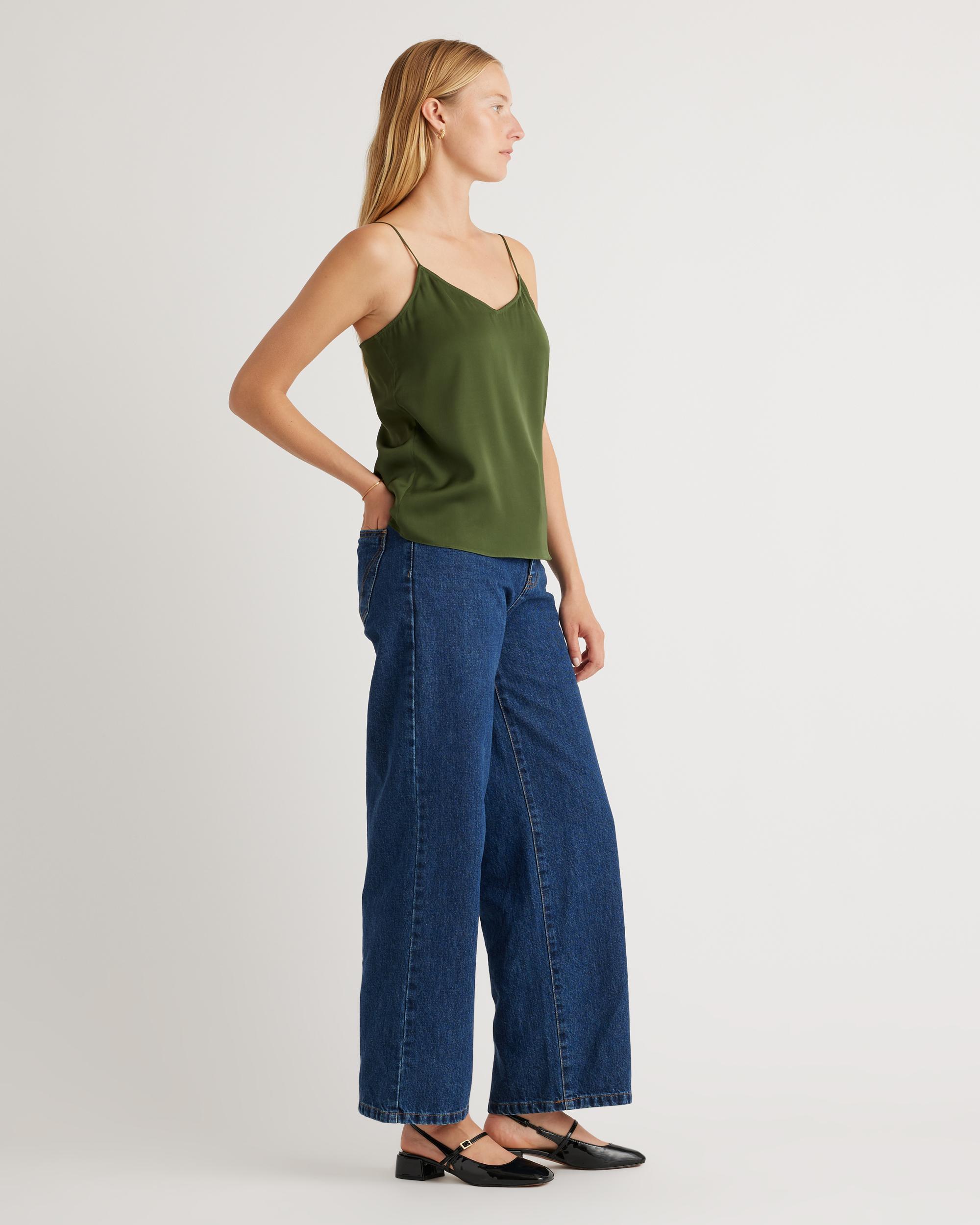 Quince | Women's Washable Stretch Silk V-Neck Cami Product Image