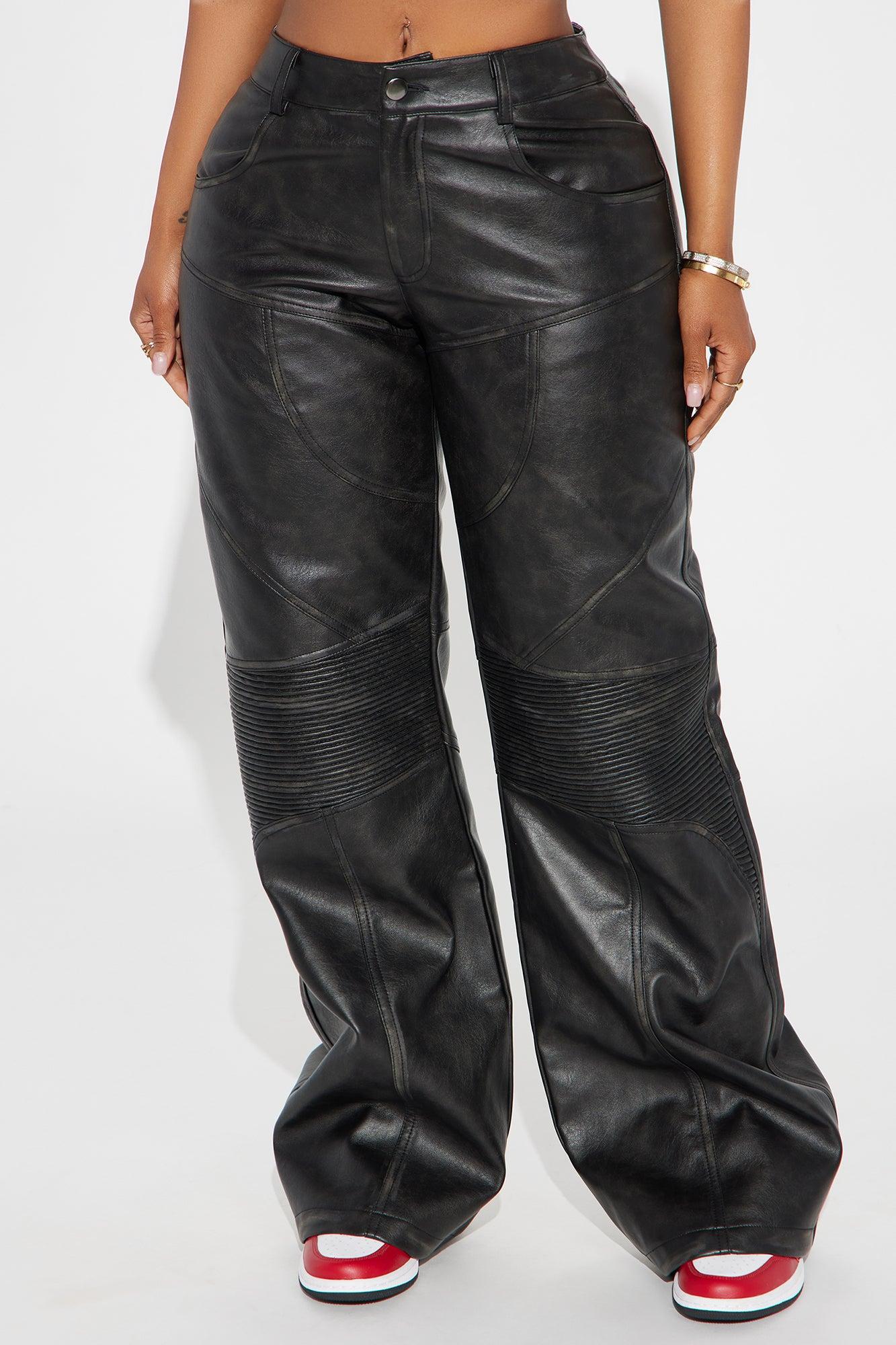 Take It In Moto Faux Leather Pant - Black Product Image