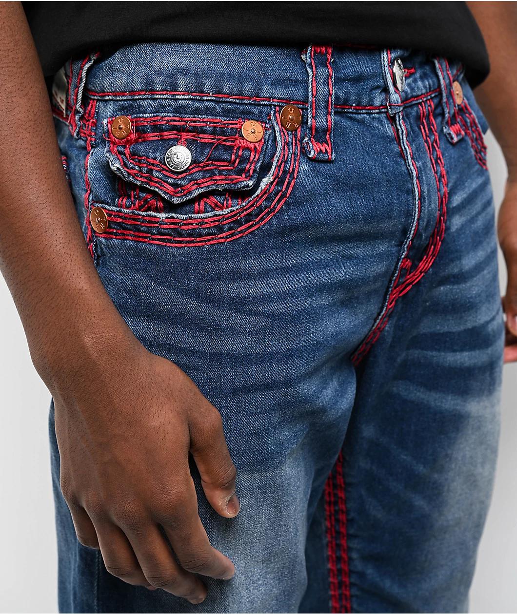 Freeworld Straight Dark Blue Denim Jeans Product Image