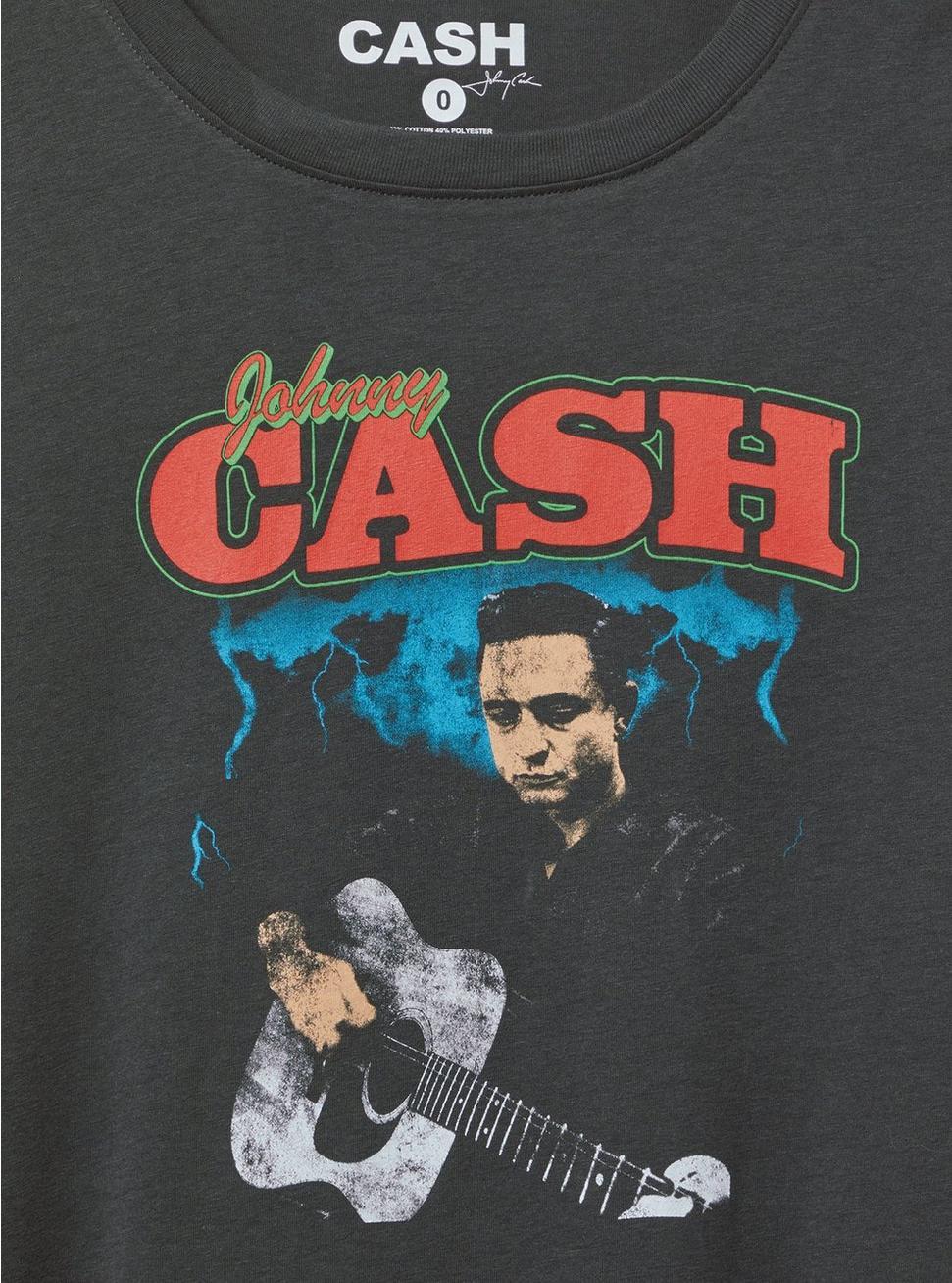 Johnny Cash Relaxed Cotton Crew Tee Product Image