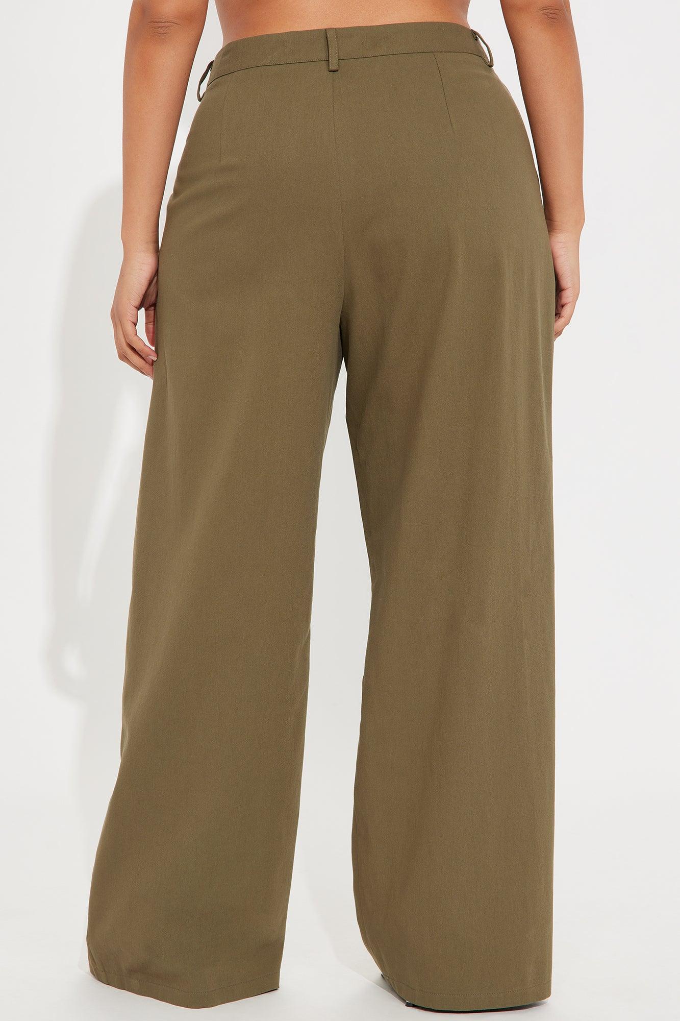Marissa Wide Leg Pant - Olive Product Image