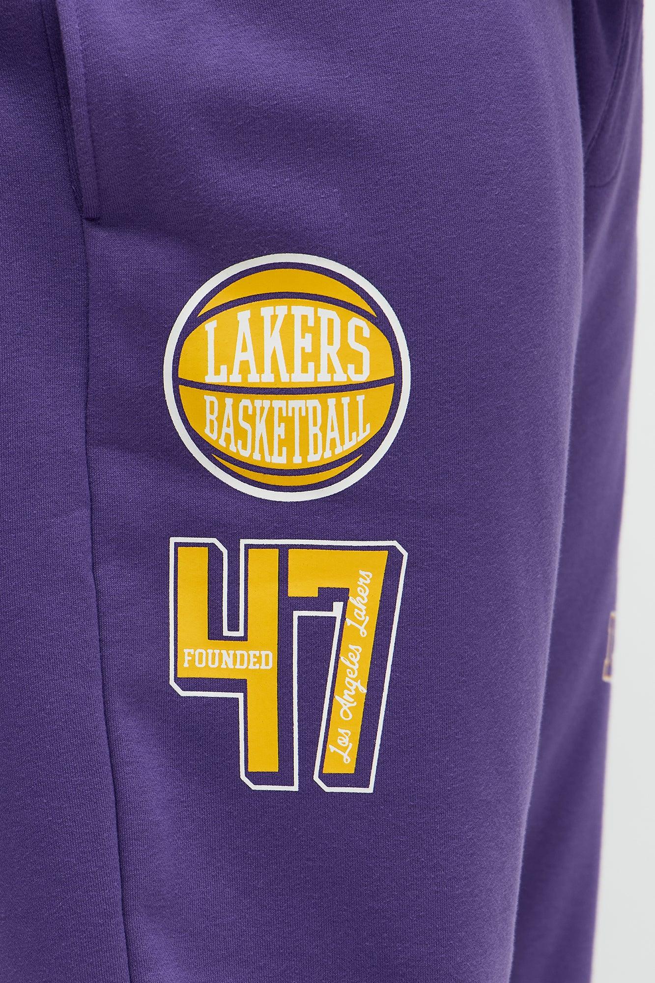 Lakers Basketball Sweatpants - Purple Male Product Image