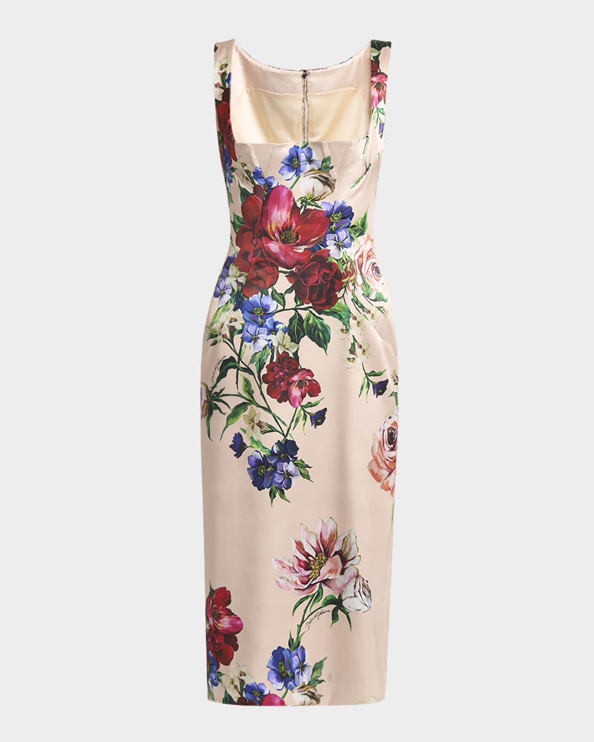 floral-print midi dress Product Image