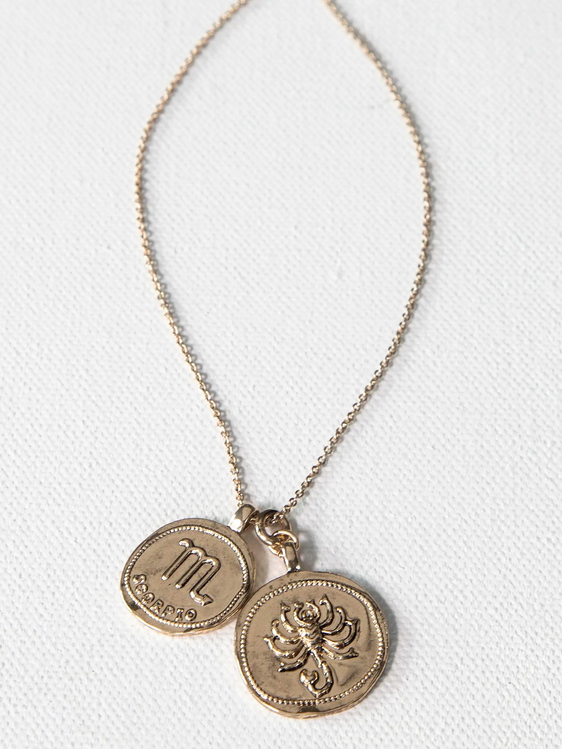 Zodiac Coin Necklace - Aries Product Image