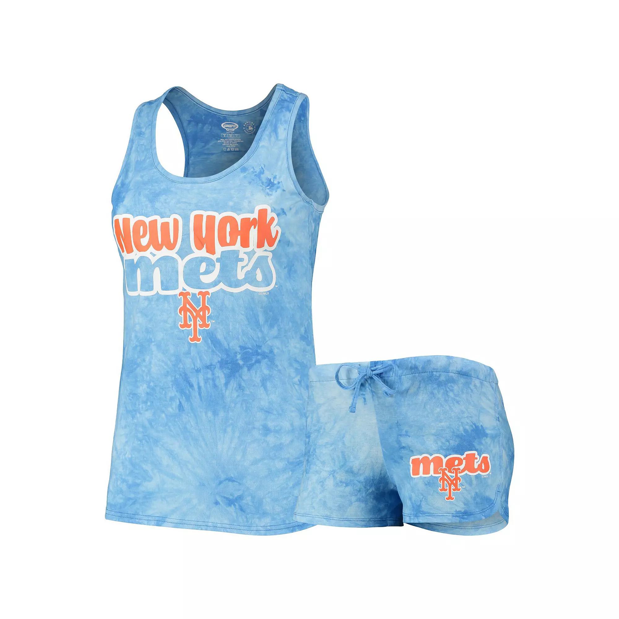 Women's Concepts Sport Royal New York Mets Billboard Racerback Tank Top & Shorts Set,  Product Image