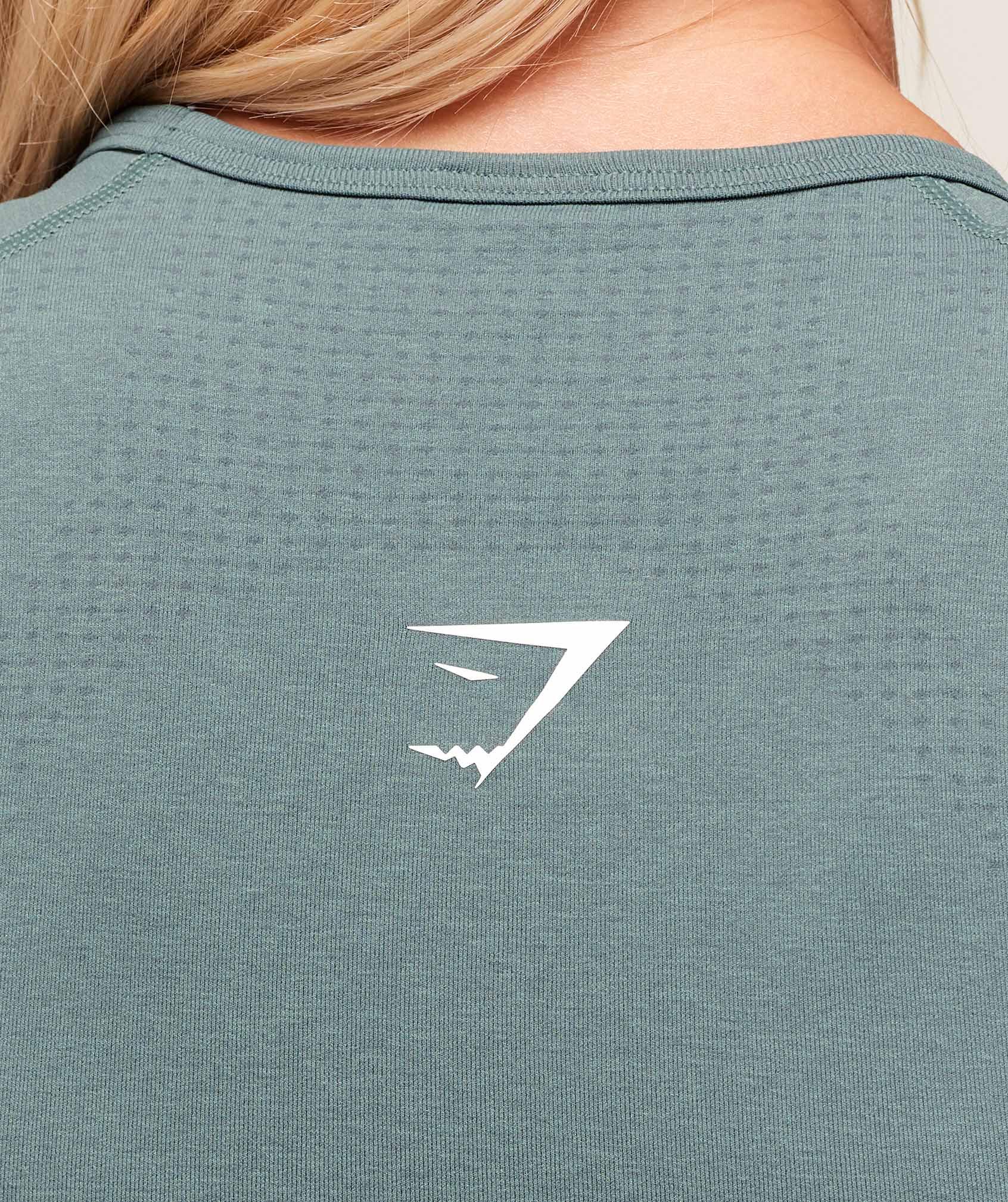 Gymshark Vital Scoop Neck Top - Celeste Blue/Marl Female Product Image