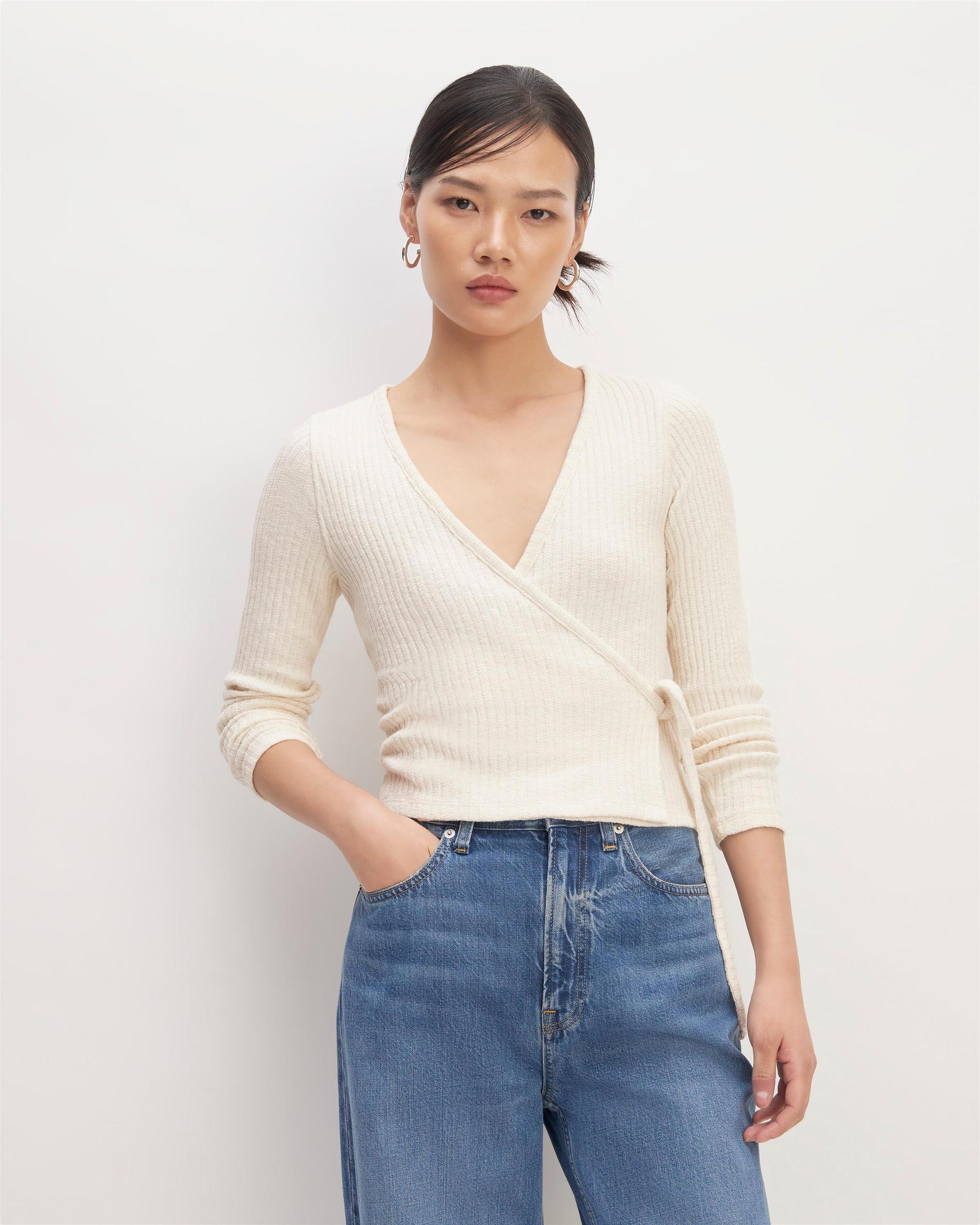 The Cozy Rib Wrap Top Product Image