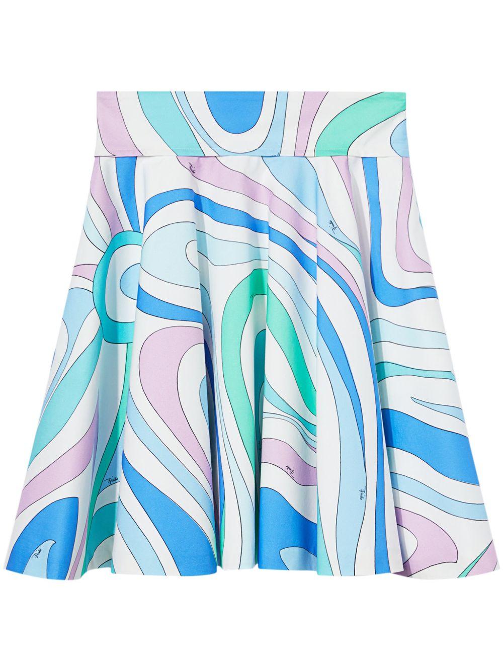 Marmo-print A-line miniskirt Product Image