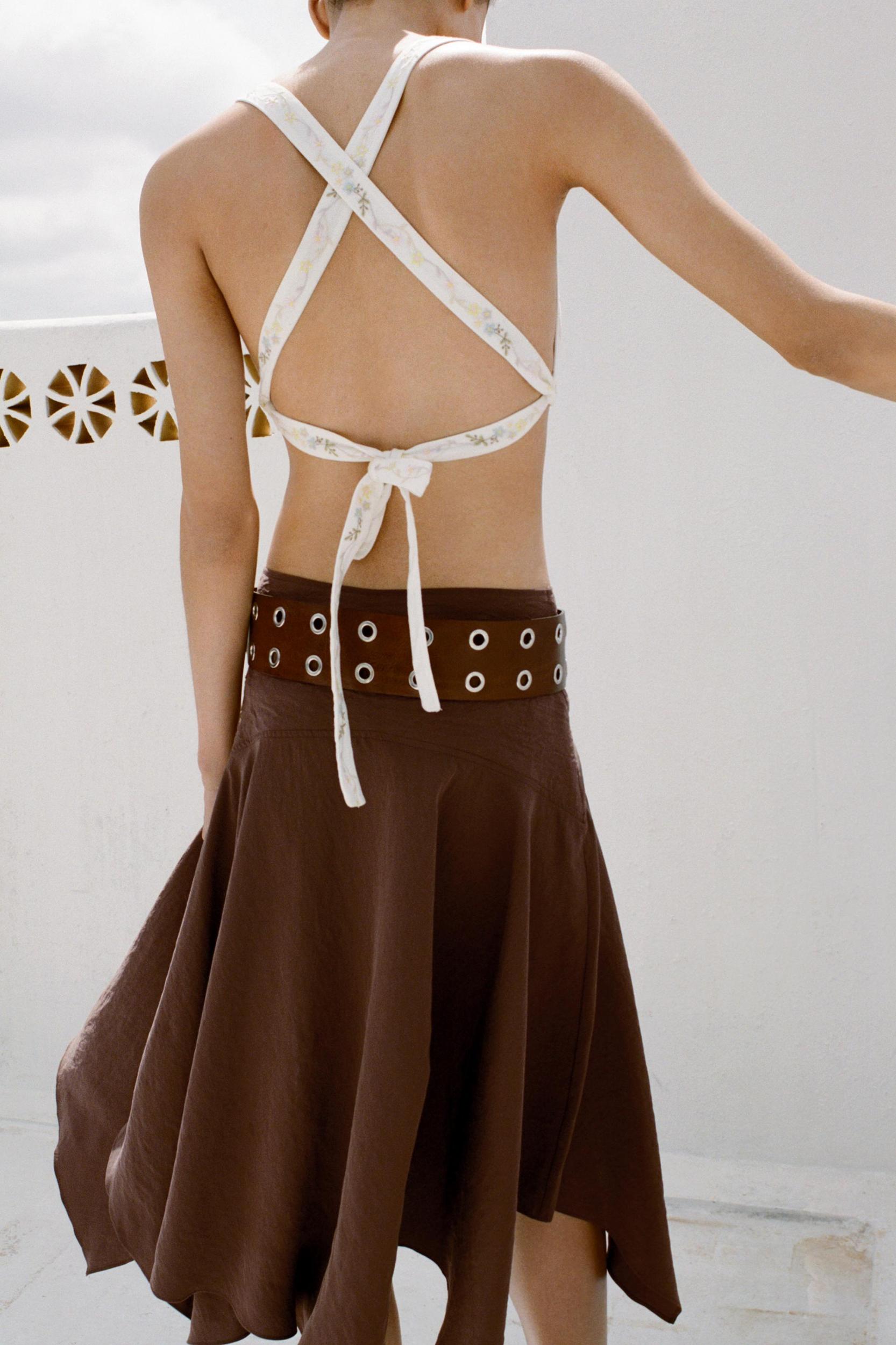 ASYMMETRIC FLOWY SKIRT Product Image