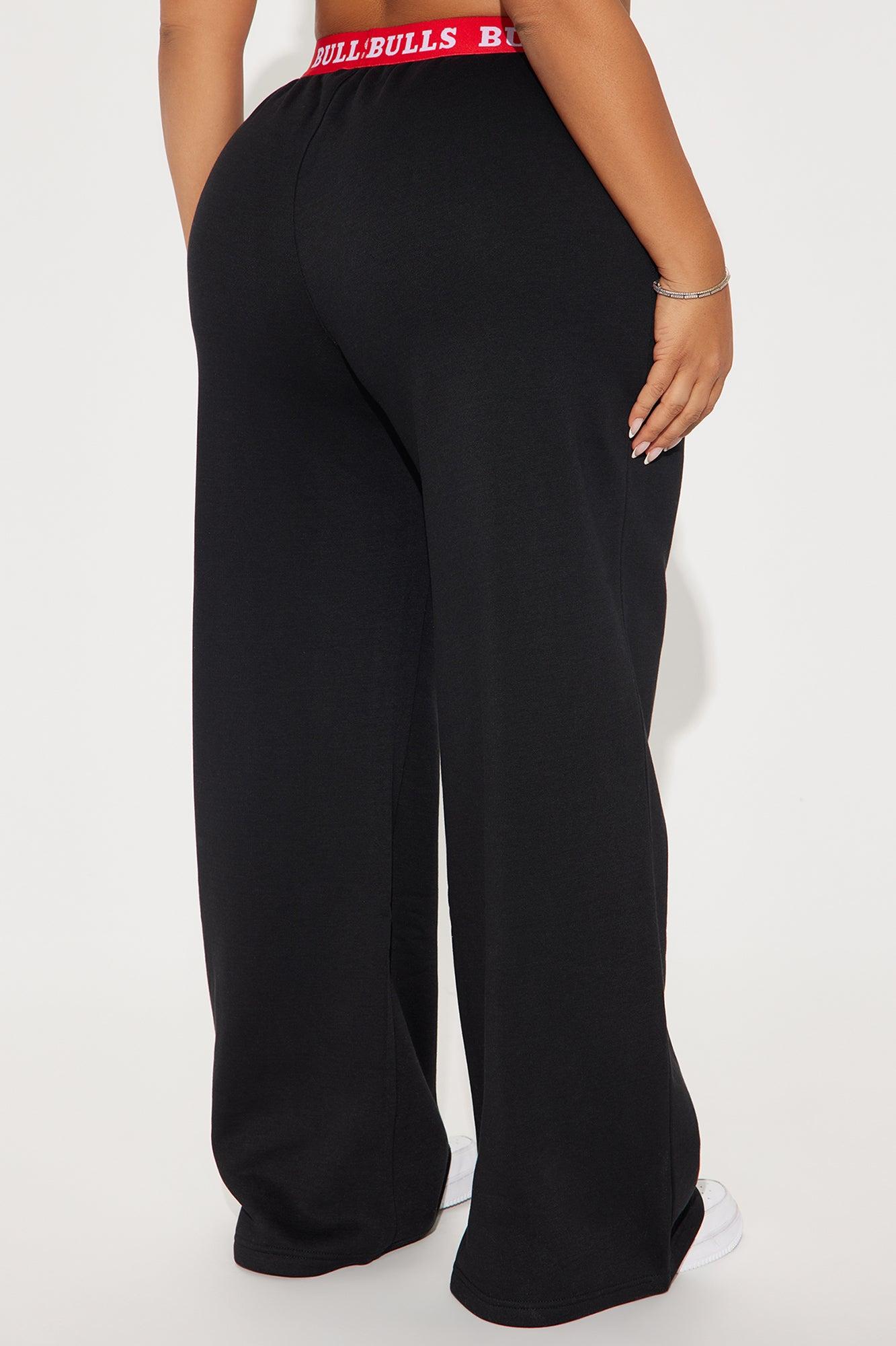 Bulls Free Throw Wide Leg Pant - Black Female Product Image