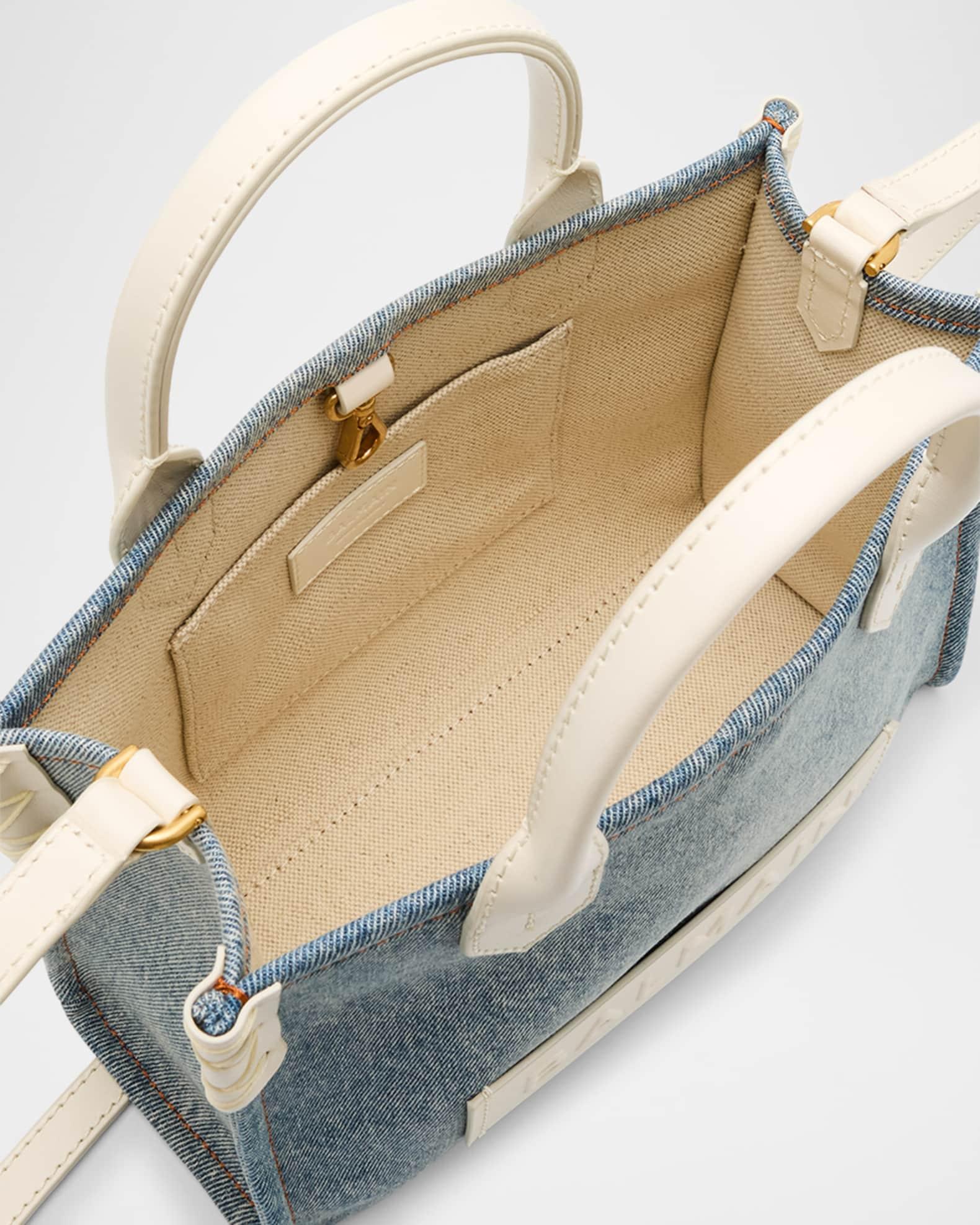 B-Army Small Shopper Tote Bag in Denim Product Image