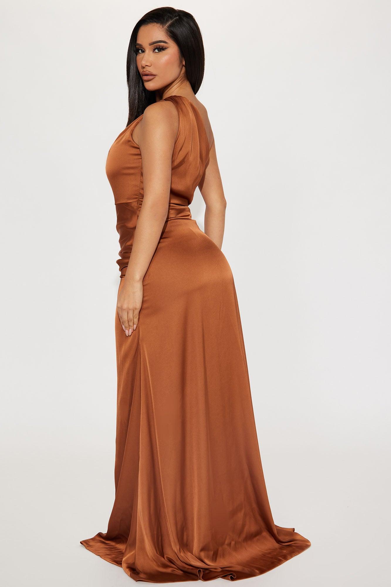 Samantha Maxi Gown - Brown Product Image